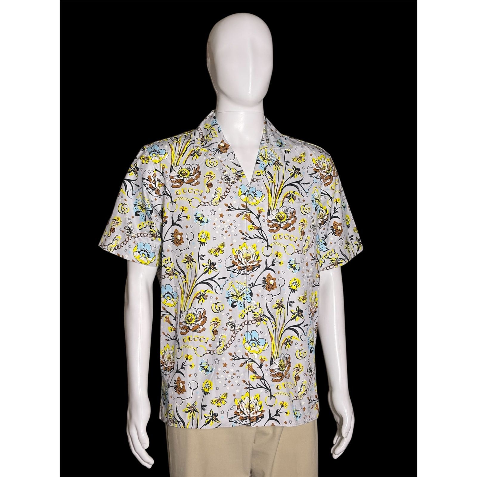 Gucci Gucci 2024 Collection by Sabato De Sarno Printed Shirt Size US S / EU 44-46 / 1 - 1 Thumbnail
