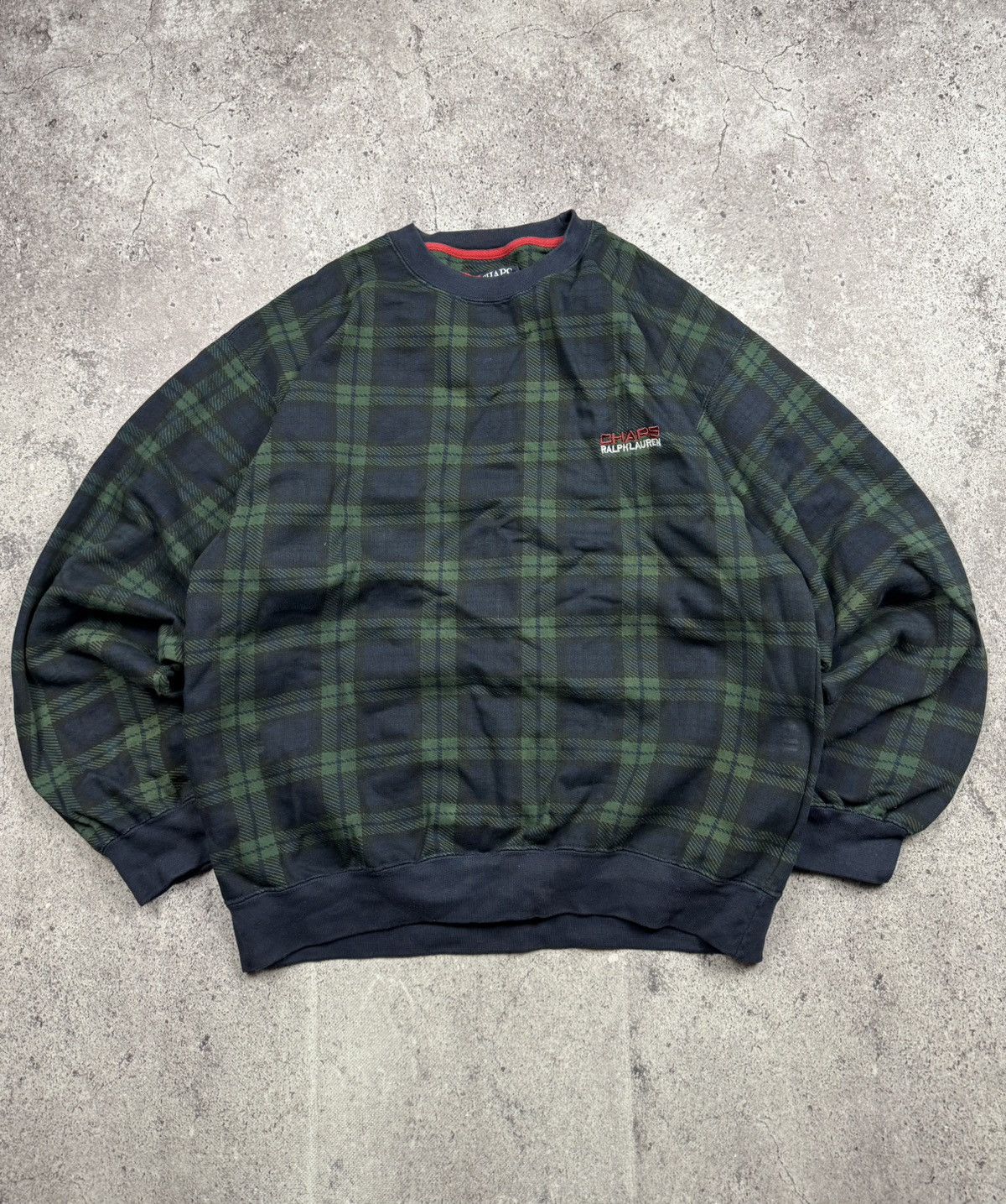 Chaps Ralph Lauren Vintage CHAPS RALPH LAUREN Checkered Sweatshirt Embroidered Size US M / EU 48-50 / 2 - 1 Thumbnail