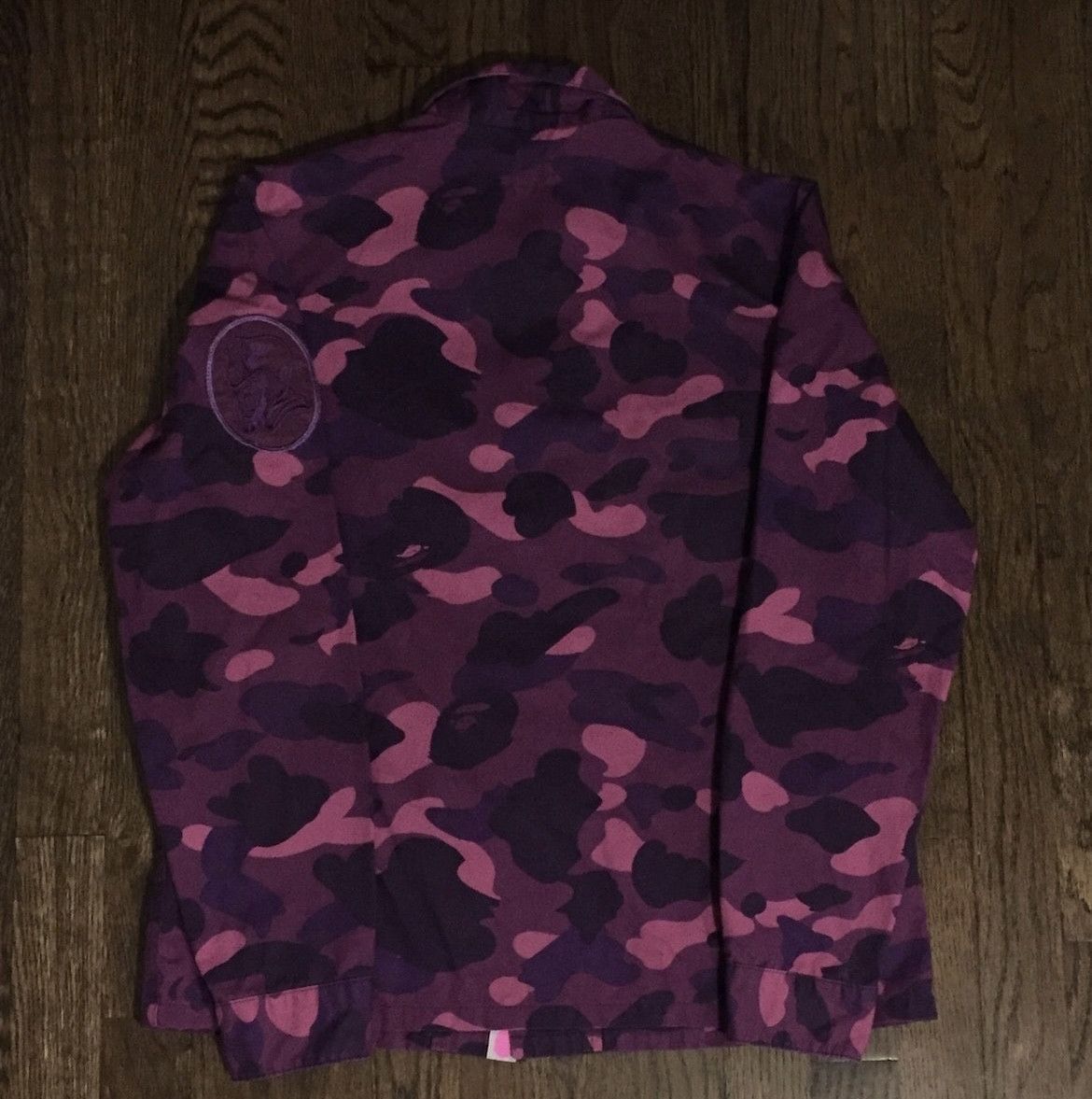 Bape Bape purple camo long sleeve button up shirt Size S / US 4 / IT 40 - 2 Thumbnail