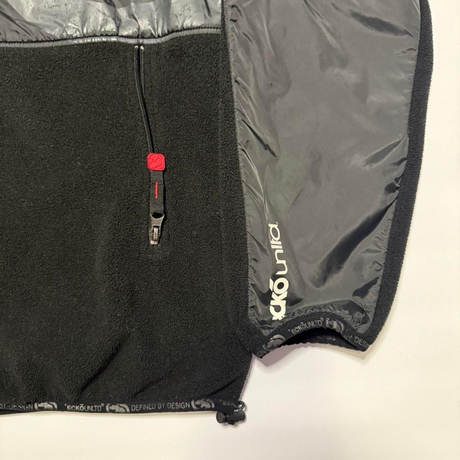 Ecko Unltd. Ecko Unlimited Mens Sz Large Black Fleece Jacket Windbreaker Size US L / EU 52-54 / 3 - 4 Thumbnail