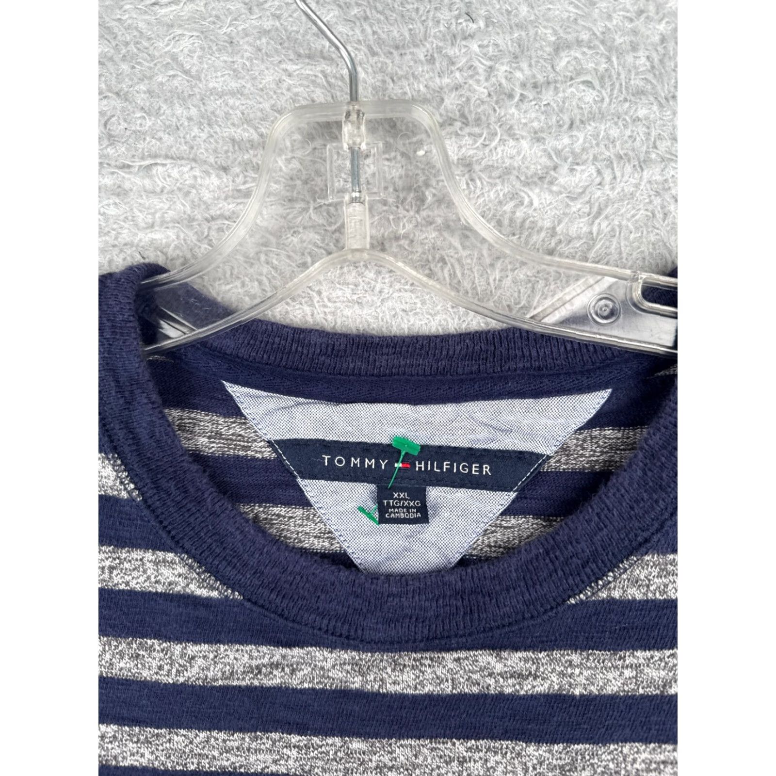 Tommy Hilfiger Tommy Hilfiger Shirt Women 2XL Blue Stripe Long Sleeve Crew Neck Cotton Size XXL / US 16-18 / IT 52-54 - 6 Thumbnail