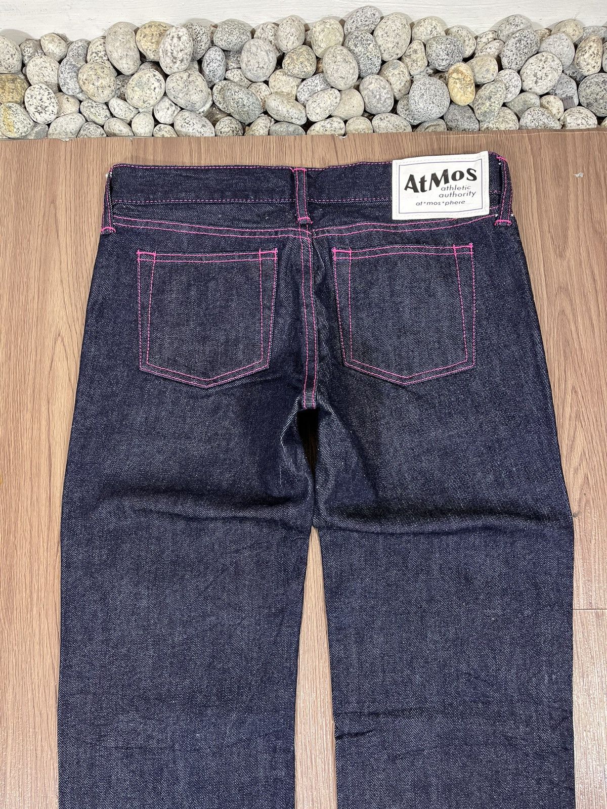 atmos Atmos Girl Pink Stitch Indigo Denim Size US 30 / EU 46 - 4 Thumbnail