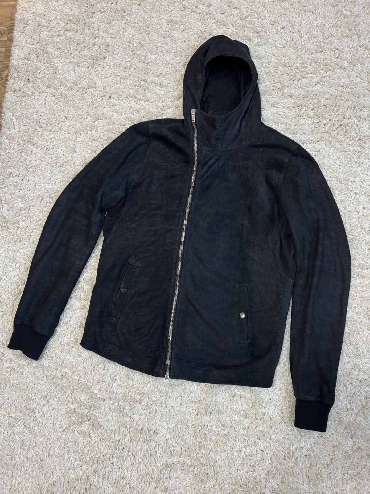 Rick Owens SOLD Rick Owens Blistered Lamb Bullet Leather Jacket Size US L / EU 52-54 / 3 - 1 Thumbnail