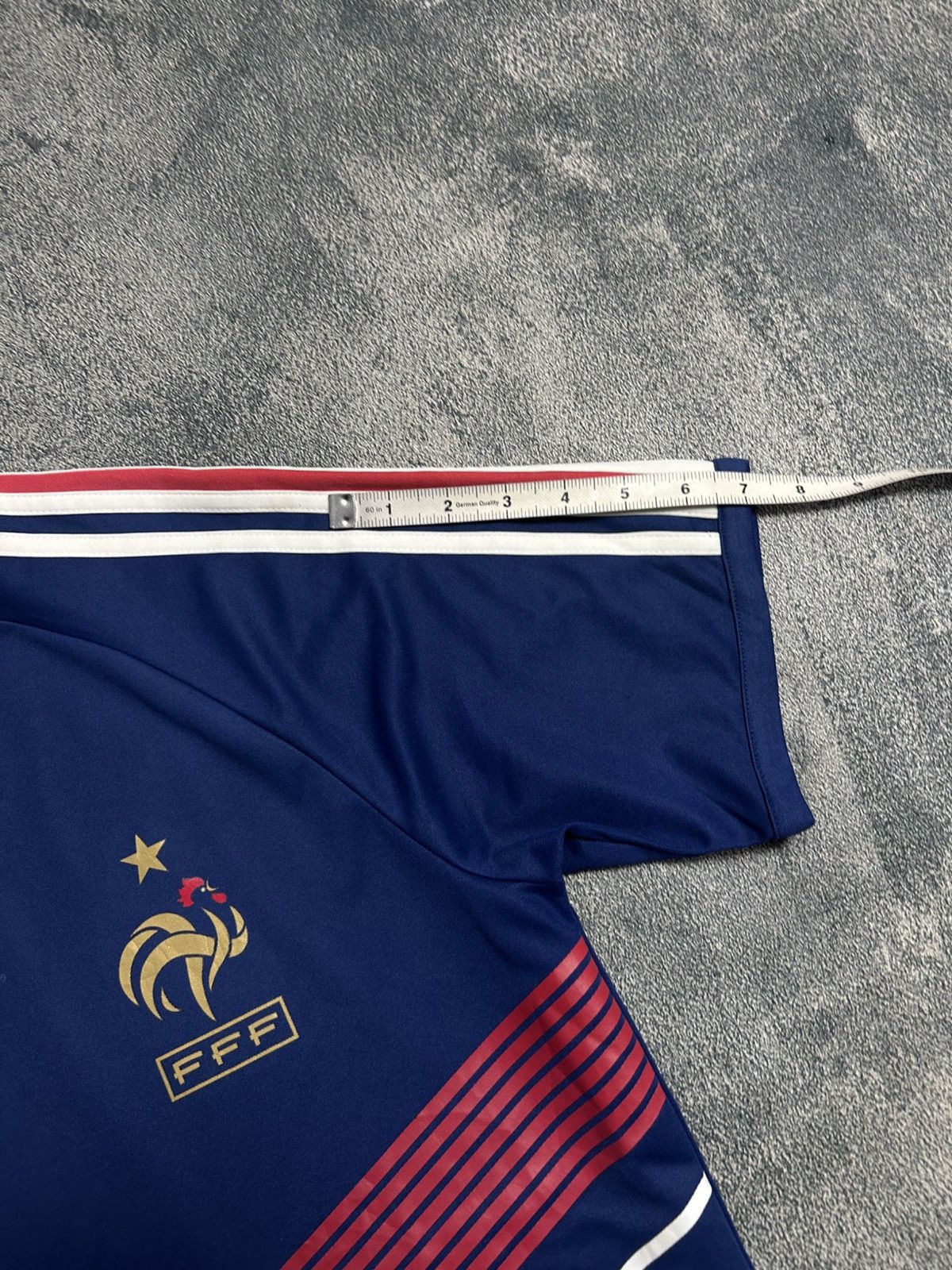 Adidas Vintage adidas France 2009-2010 Home Soccer Size US M / EU 48-50 / 2 - 9 Thumbnail