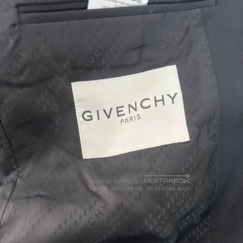 Givenchy Givenchy Solid V-neck long-sleeve suit, men's black, full Size US L / EU 52-54 / 3 - 4 Thumbnail