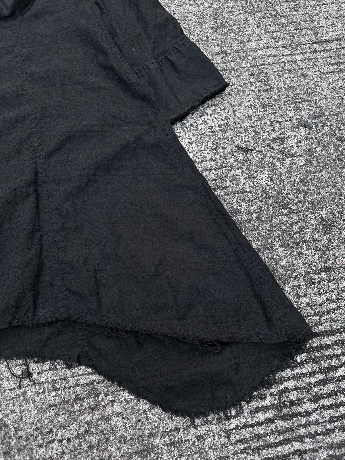 If Six Was Nine × Le Grande Bleu (L.G.B.) L.G.B. Black Distressed Long Shirt Size US S / EU 44-46 / 1 - 12 Thumbnail