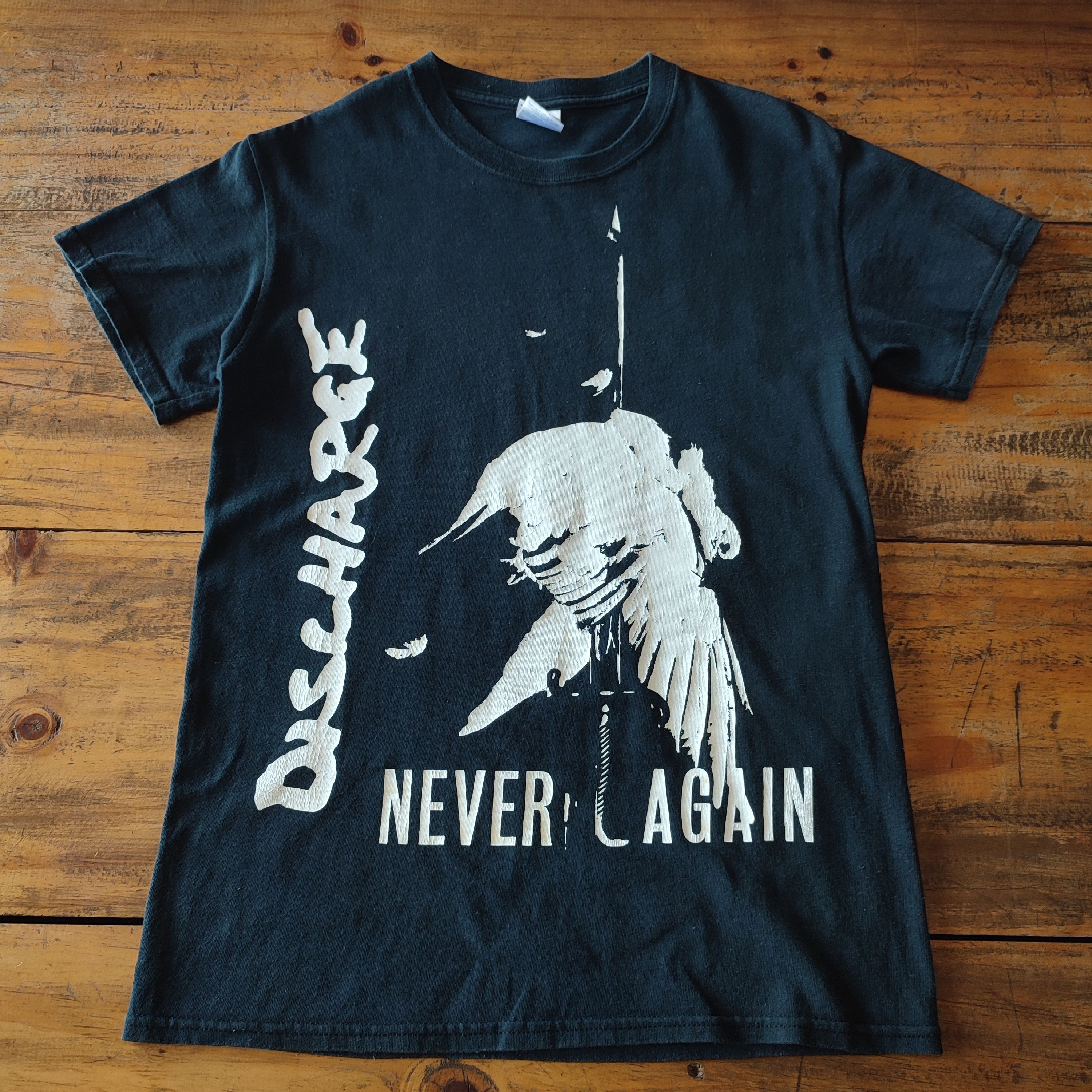 Band Tees × Vintage 🔥RARE🔥 Vintage Discharge ‘Never Again’ T-shirt Size US S / EU 44-46 / 1 - 2 Thumbnail