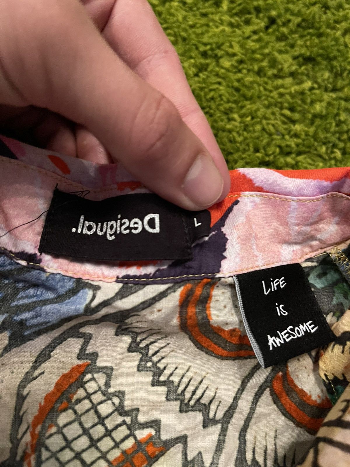Desigual Desigual avant garde Hawaiian coloured shirt Size L / US 10 / IT 46 - 14 Thumbnail