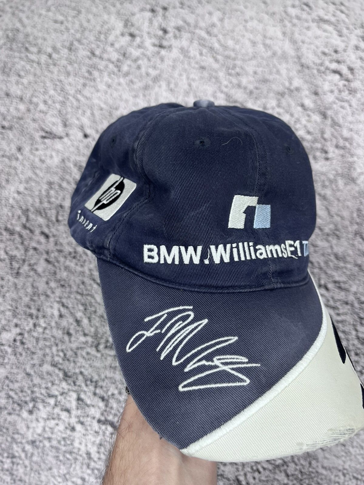BMW Vintage Formula 1 BMW Williams team Faded Cap Hat Size ONE SIZE - 4 Thumbnail