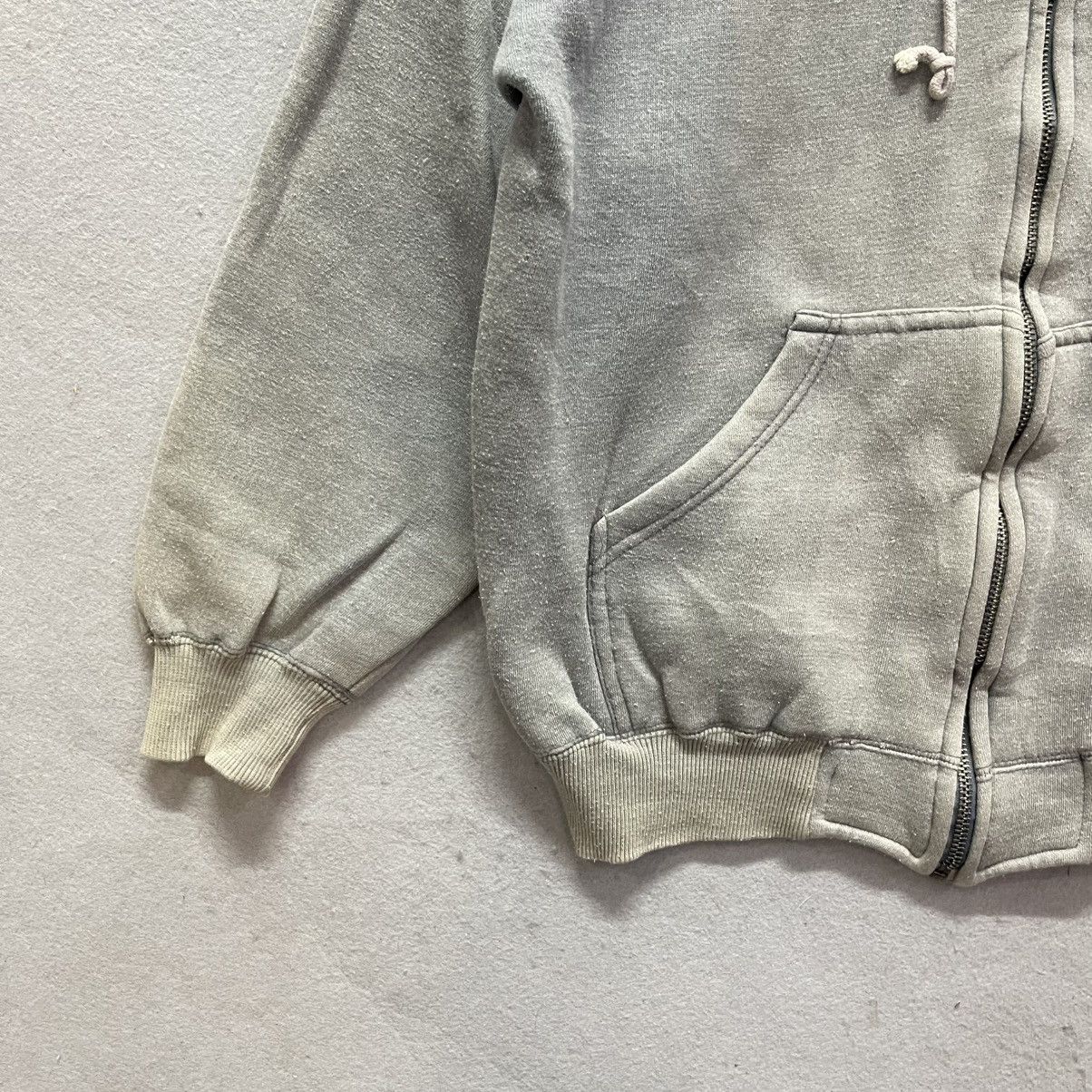 Vintage Vintage 90s Polo Ground Zip Hoodie Grey M Size US M / EU 48-50 / 2 - 5 Thumbnail