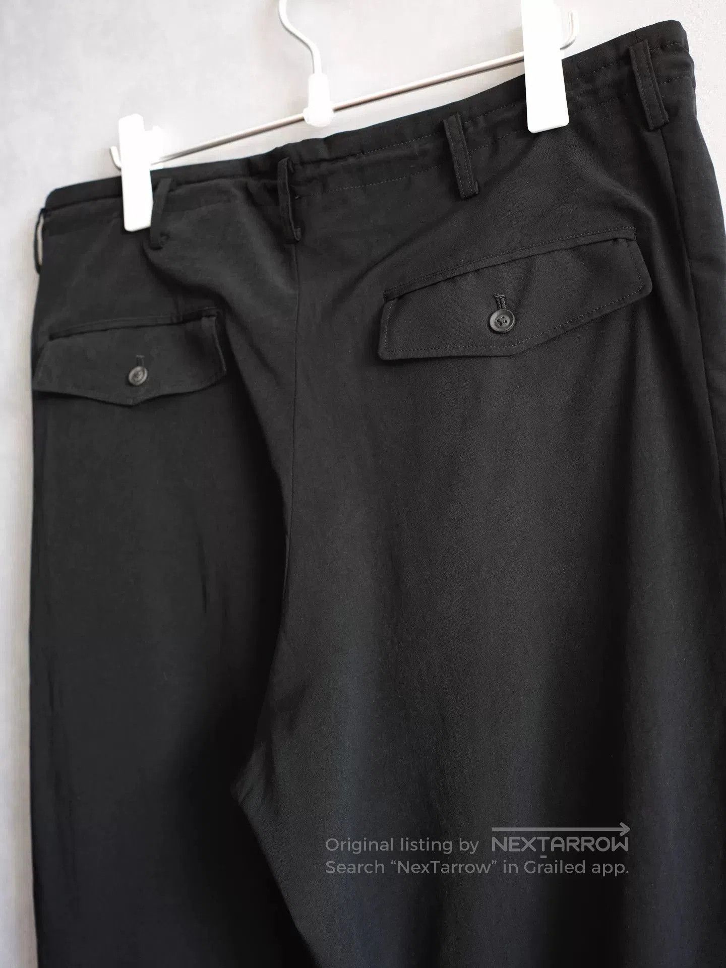 Yohji Yamamoto Yohji Yamamoto 24SS Black Straight Pants. Size 28" / US 6 / IT 42 - 4 Thumbnail