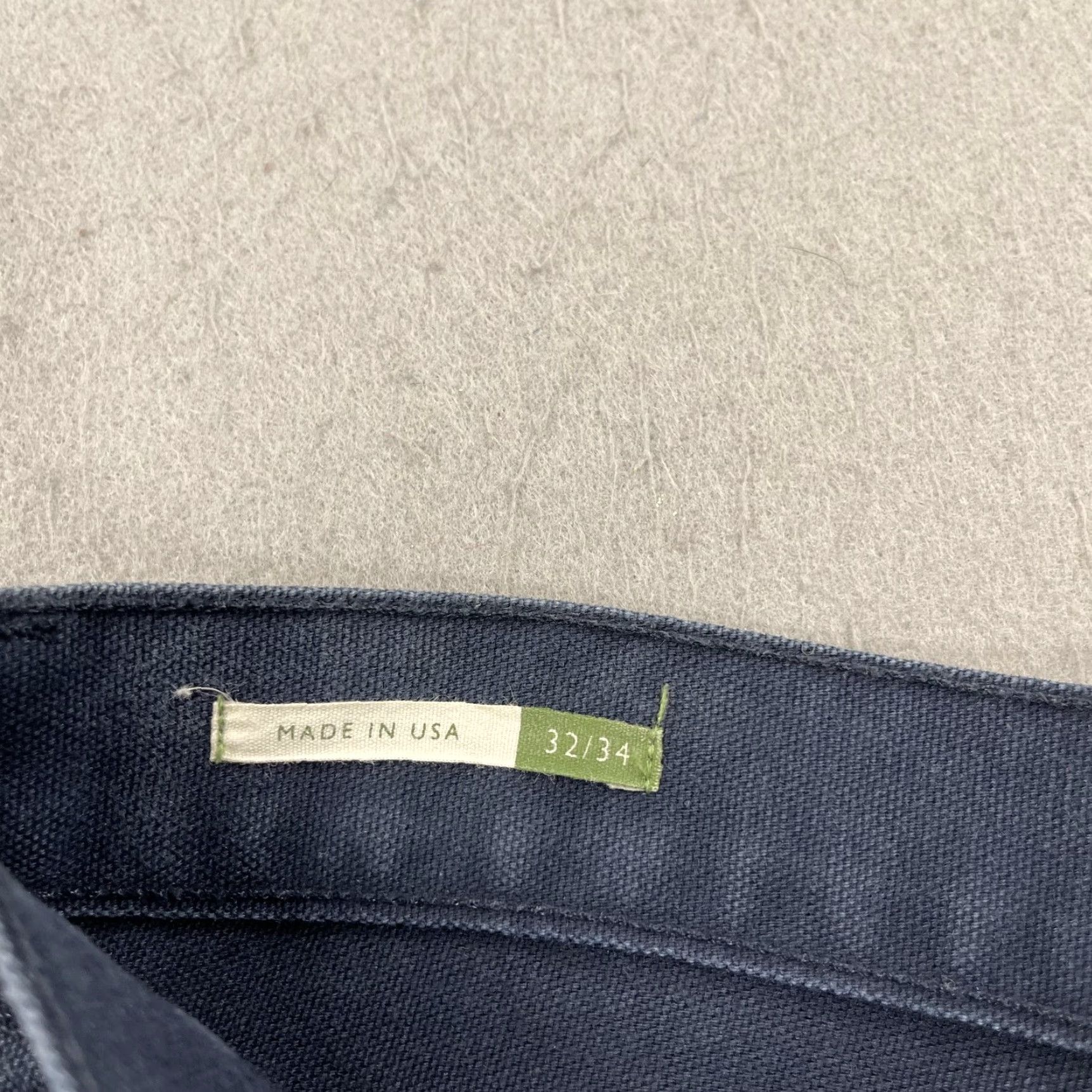 Sid Mashburn Sid Mashburn Pants Mens 32x34 Blue Canvas Straight Leg Button Fly Made USA Work Size US 32 / EU 48 - 5 Thumbnail
