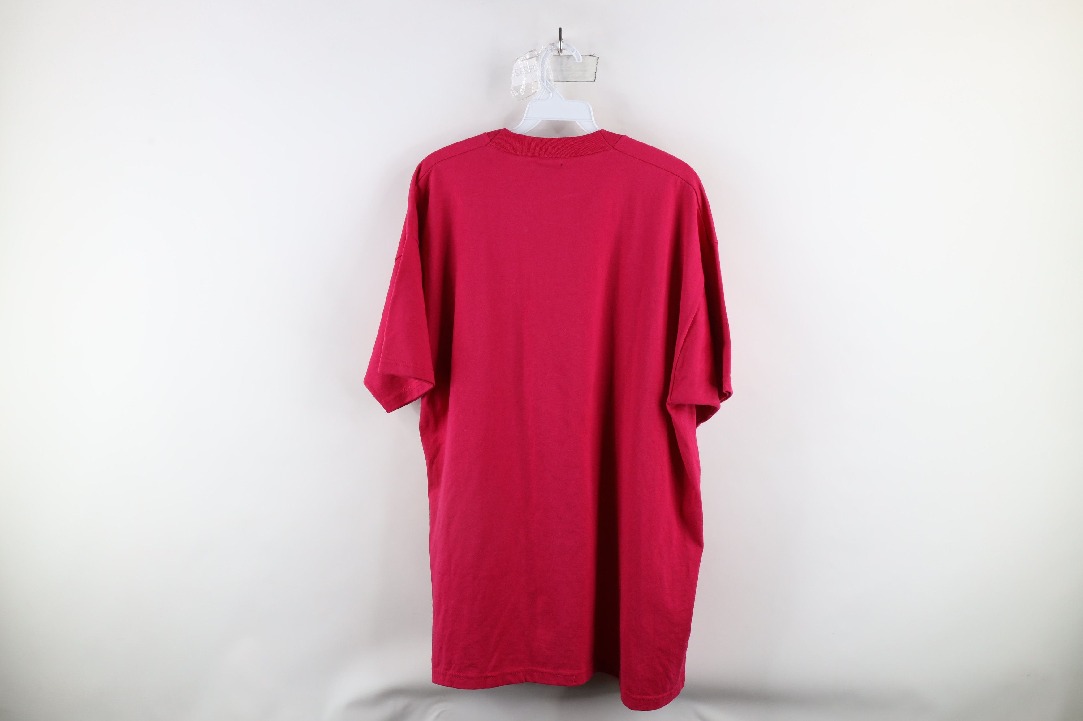 Other Vintage 90s Streetwear Heavyweight Short Sleeve T-Shirt Pink Size US XL / EU 56 / 4 - 6 Thumbnail