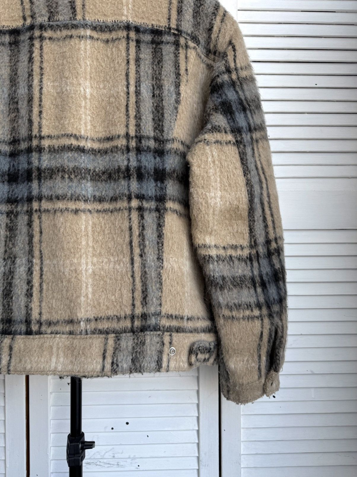 Levi's Levi’s Premium Vintage Fit Sherpa Trucker Jacket Plaid Wool Size US M / EU 48-50 / 2 - 10 Thumbnail
