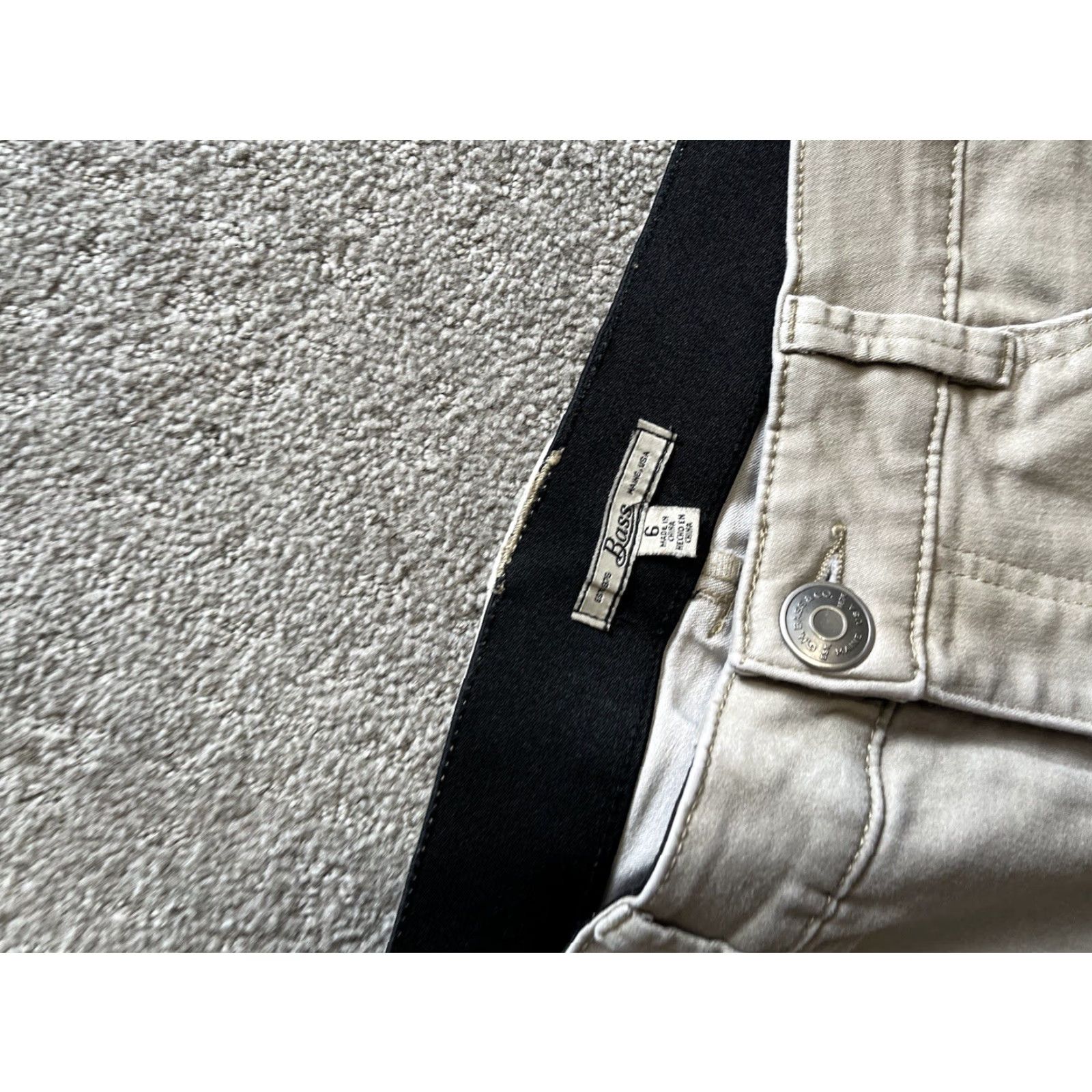 Vintage Bass Jeans Women Skinny Solid Beige Size 6 XS? Size 30" / US 8 / IT 44 - 5 Thumbnail