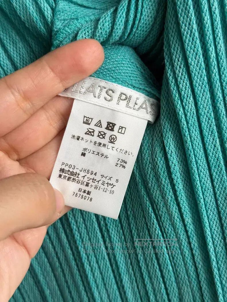 Issey Miyake Issey Miyake Turquoise Green Dress Size XXL / US 16-18 / IT 52-54 - 4 Thumbnail