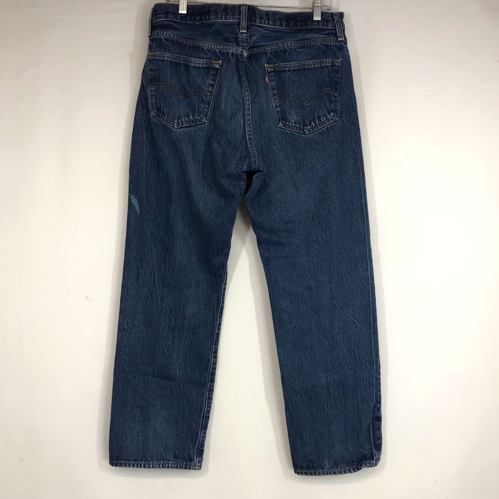 Levi's LEVI'S MEN'S Jeans 501 Denim Straight Button Fly Blue 36 x 32 Regular Inseam 32 Mens Size US 36 / EU 52 - 6 Thumbnail