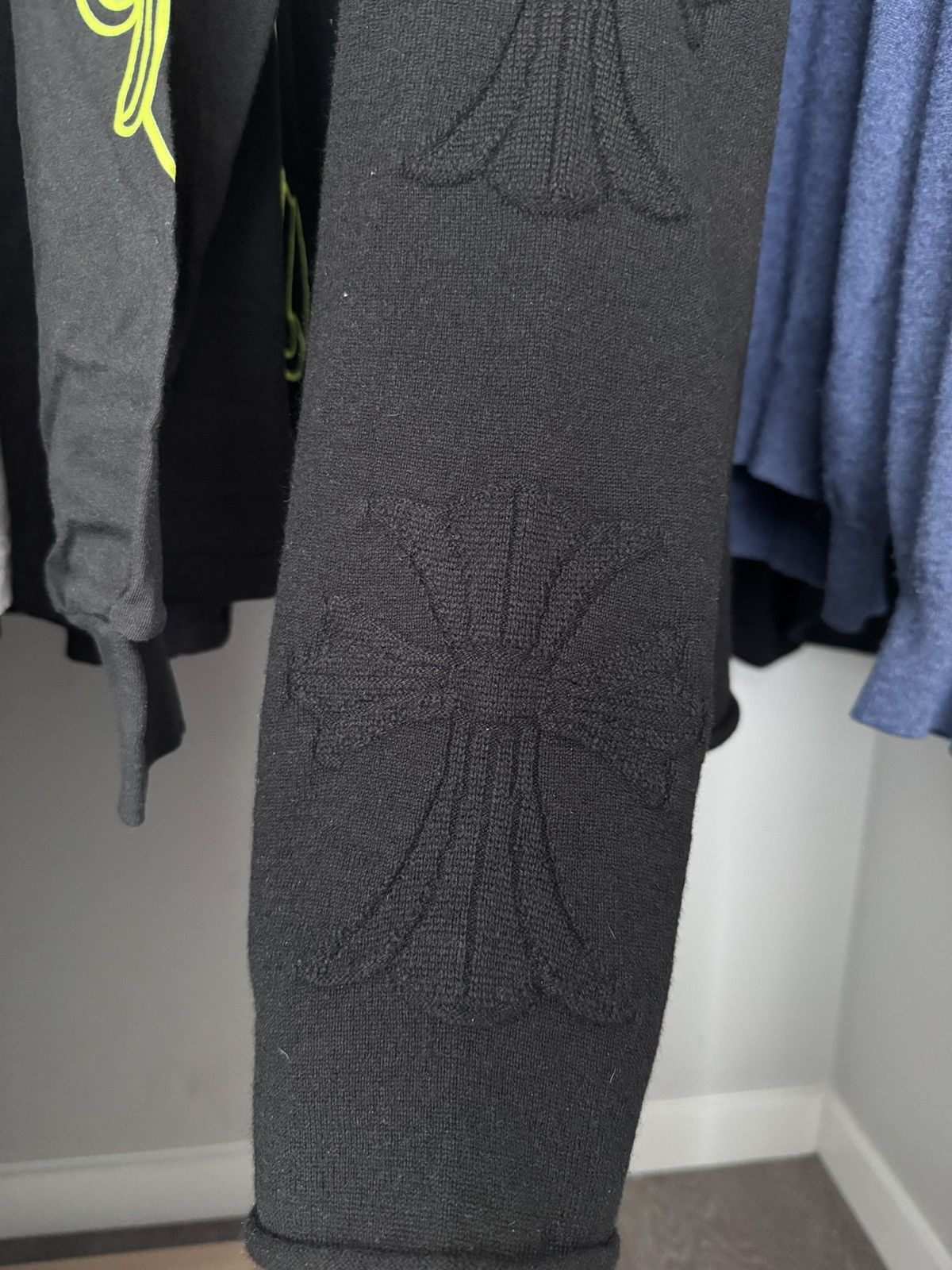 Chrome Hearts Chrome Hearts Black Cashmere Herman Jacquard 3Cross Sweater Size US L / EU 52-54 / 3 - 9 Thumbnail