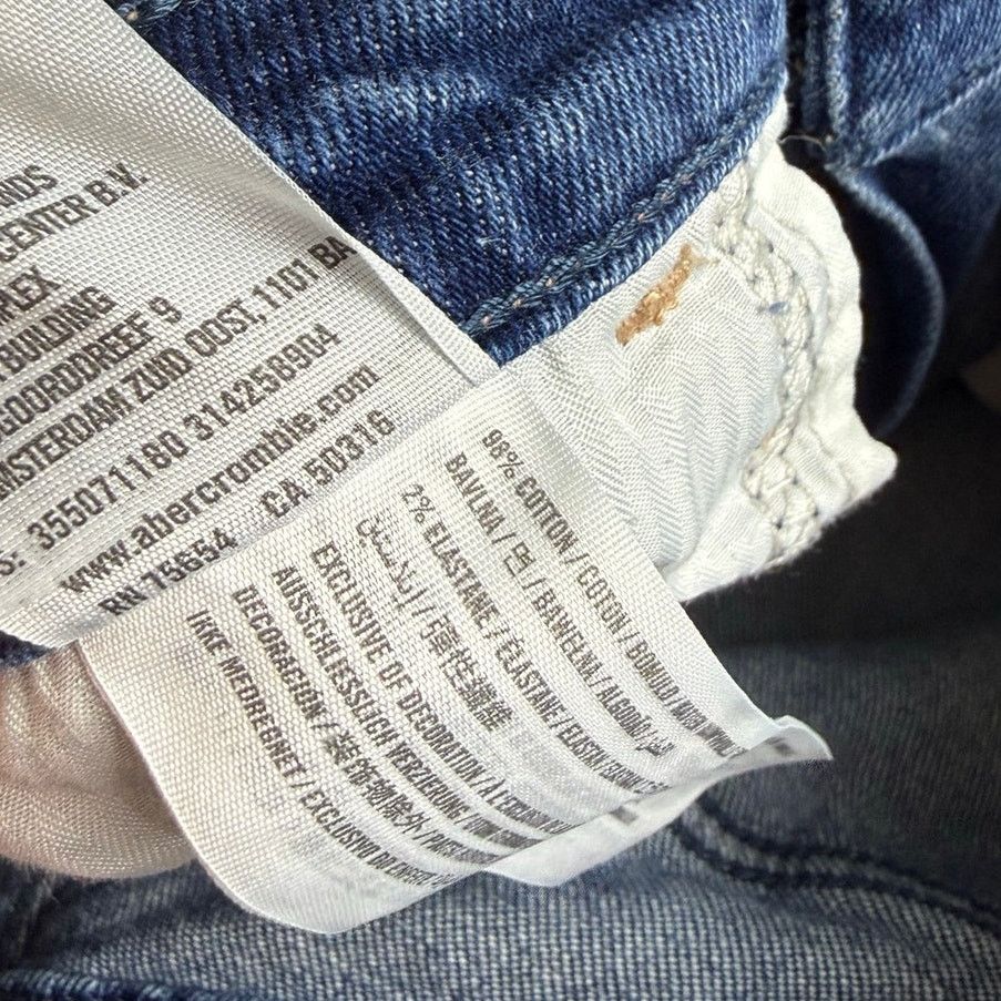 Hollister Hollister Cropped High-Rise Slim Straight Jeans 7S w28 L25 Size 28" / US 6 / IT 42 - 10 Thumbnail