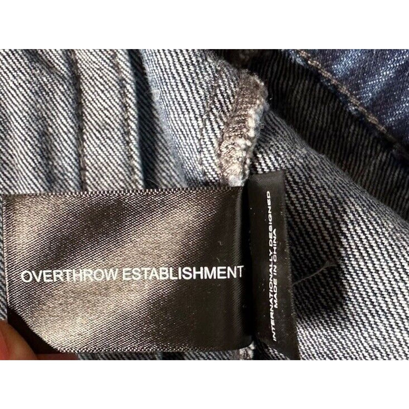 Other Tubbo Moment By The Sea Denim Jean Jacket Sherpa Collar 2XL Size XXL / US 16-18 / IT 52-54 - 14 Thumbnail