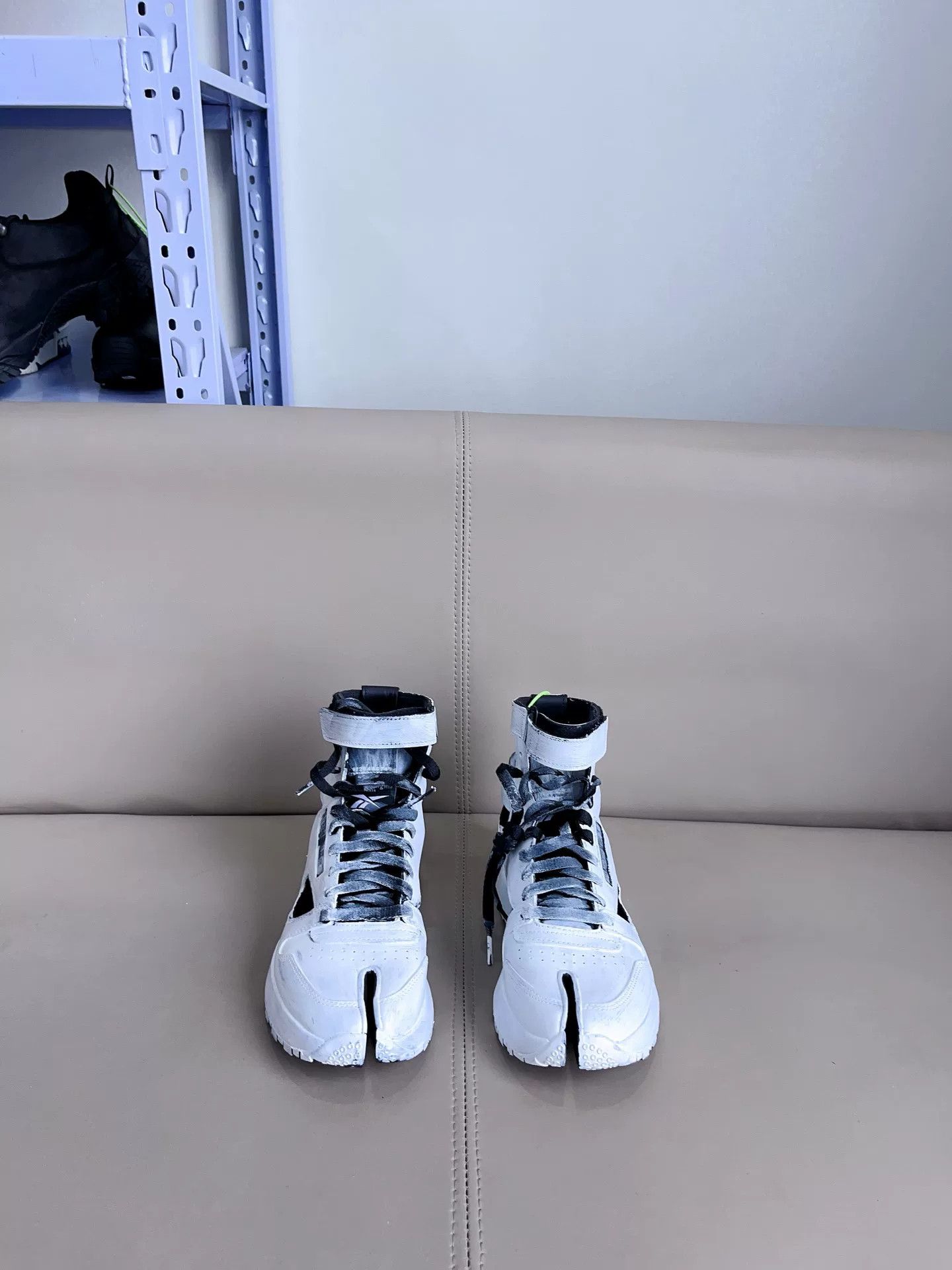 Maison Margiela Maison Margiela x Reebok Distressed High-Top Sneakers Size US 8 / EU 41 - 1 Thumbnail