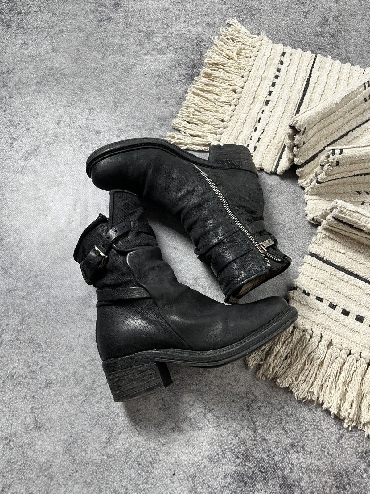 A.S.98 🔥A.S.98 AIRSTEP ANKLE STRAPS LEATHER 90'S BOOTS GUIDI VIBE Size US 6.5 / IT 36.5 - 5 Thumbnail