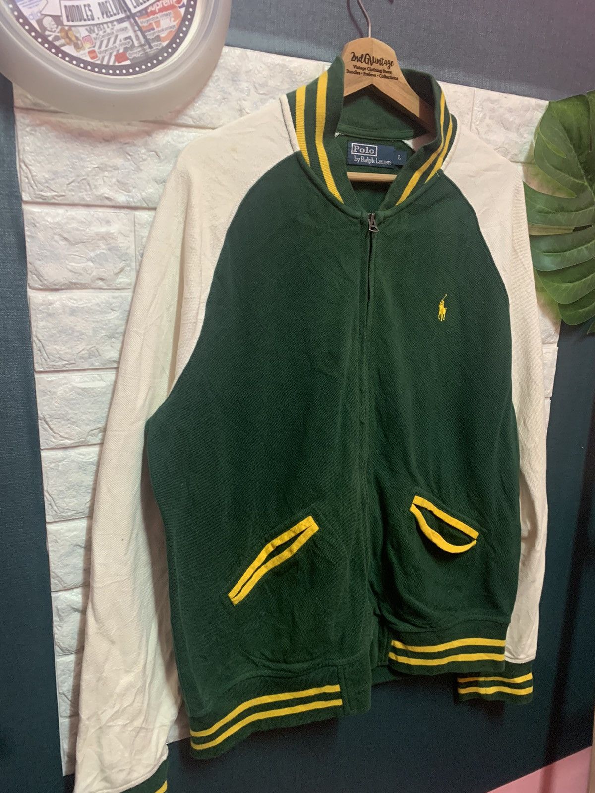 Polo Ralph Lauren × Vintage VINTAGE!! Sweater Bomber POLO RALPH LAUREN Size US XL / EU 56 / 4 - 4 Thumbnail