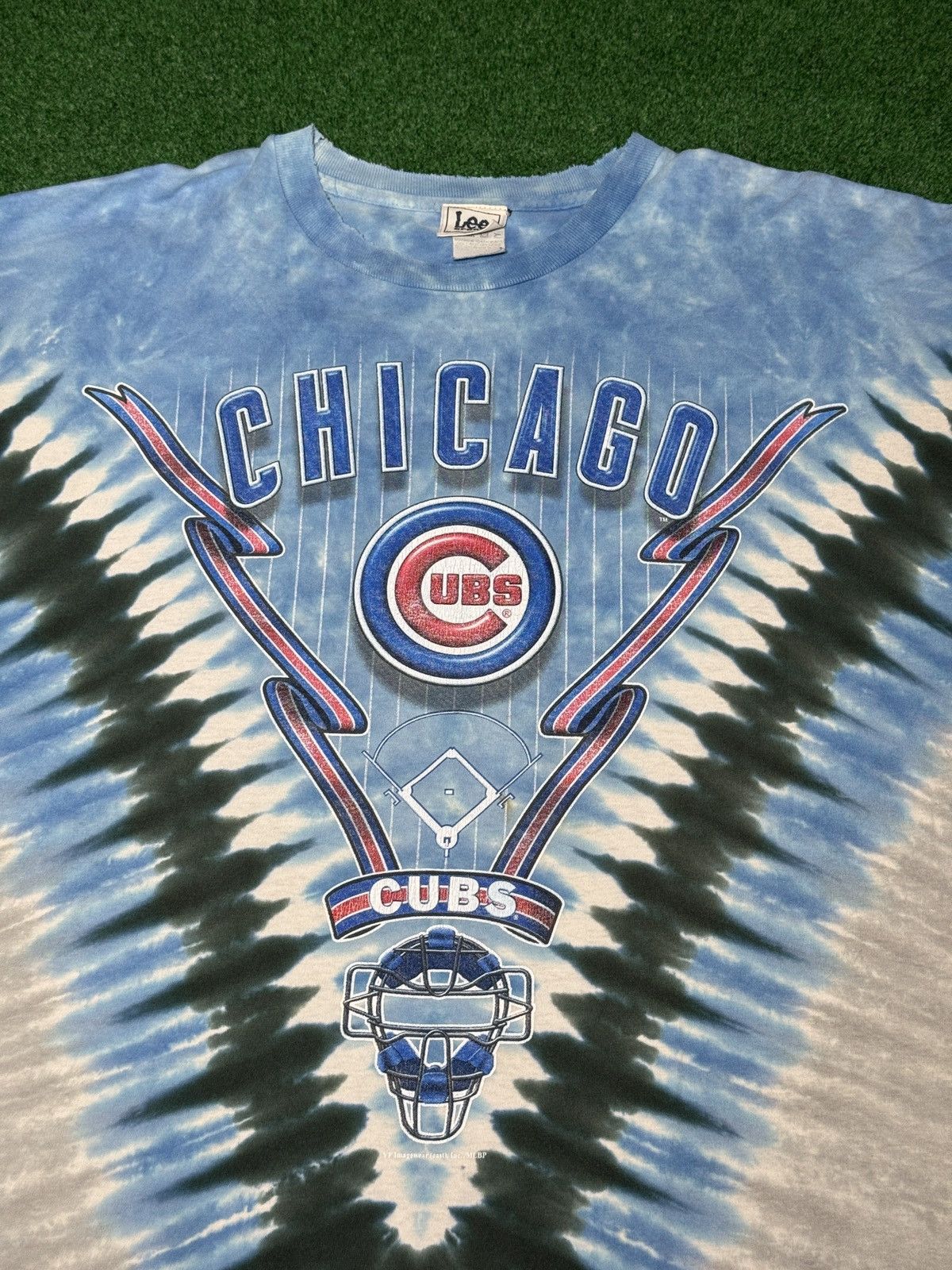 Liquid Blue Vintage 90s Chicago Cubs Retro Tie Dye T Shirt Size US XXL / EU 58 / 5 - 2 Thumbnail