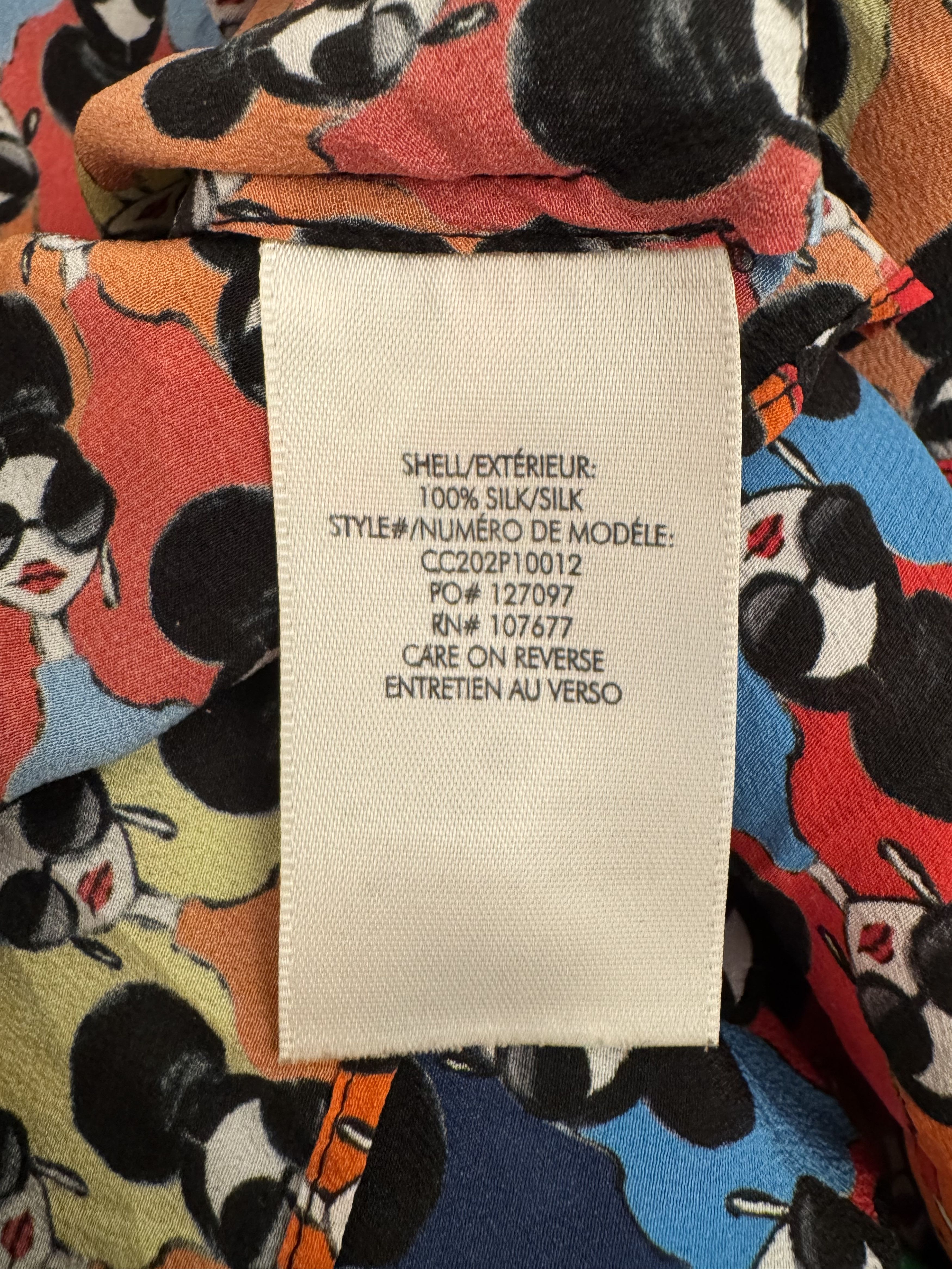Alice + Olivia Sassy Stacey Willa Printed Placet Top Size XS / US 0-2 / IT 36-38 - 7 Thumbnail
