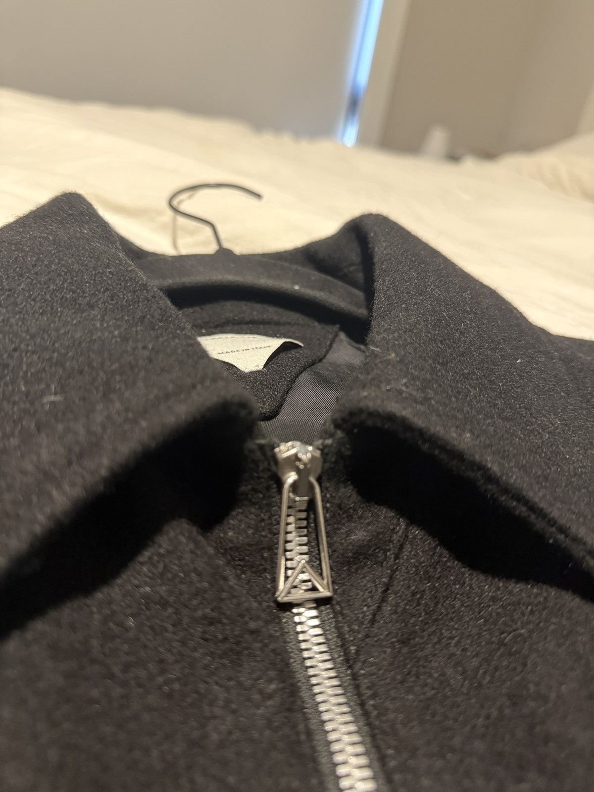 Bottega Veneta Bottega Veneta Black Wool Cropped Triangle Pocket Jacket Size US L / EU 52-54 / 3 - 5 Thumbnail