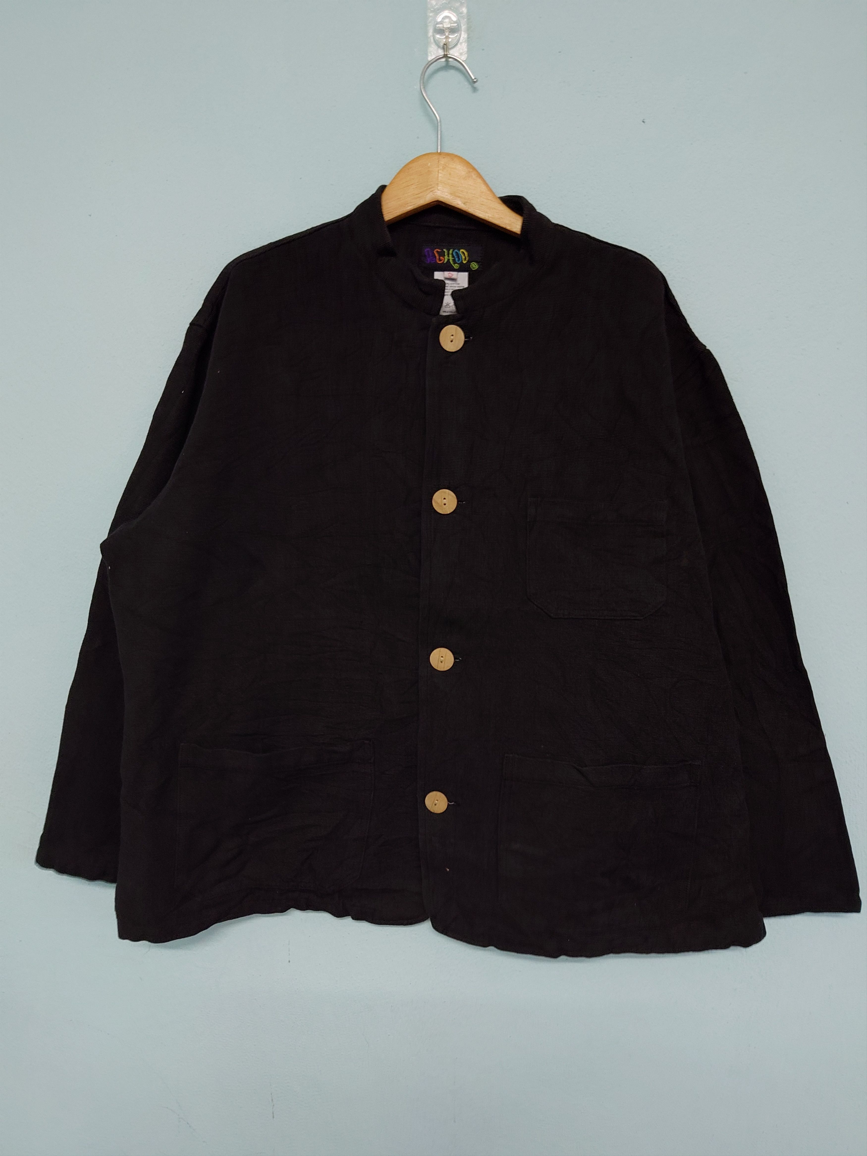 Other Archive Able Co Japan Chore Jacket Collar Black Boxy Size US L / EU 52-54 / 3 - 1 Thumbnail