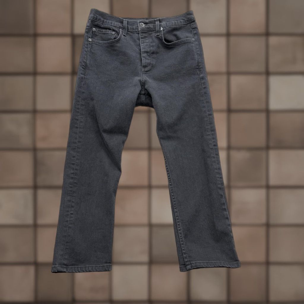 Rag & Bone rag & bone Jeans Mens 30 Black Slim Straight Leg Button Fly M121 Straight Jeans Size US 30 / EU 46 - 1 Thumbnail