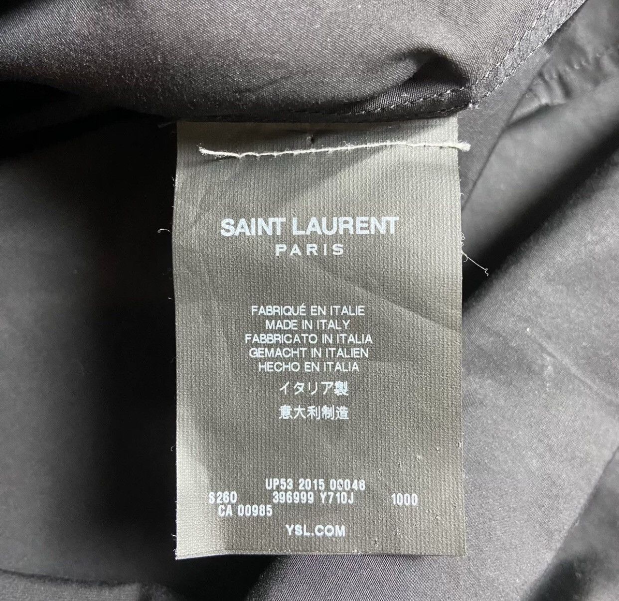 Saint Laurent Paris × Yves Saint Laurent Saint Laurent slp15fw spine placket shirt 2409-Nextarrow Size US M / EU 48-50 / 2 - 4 Thumbnail