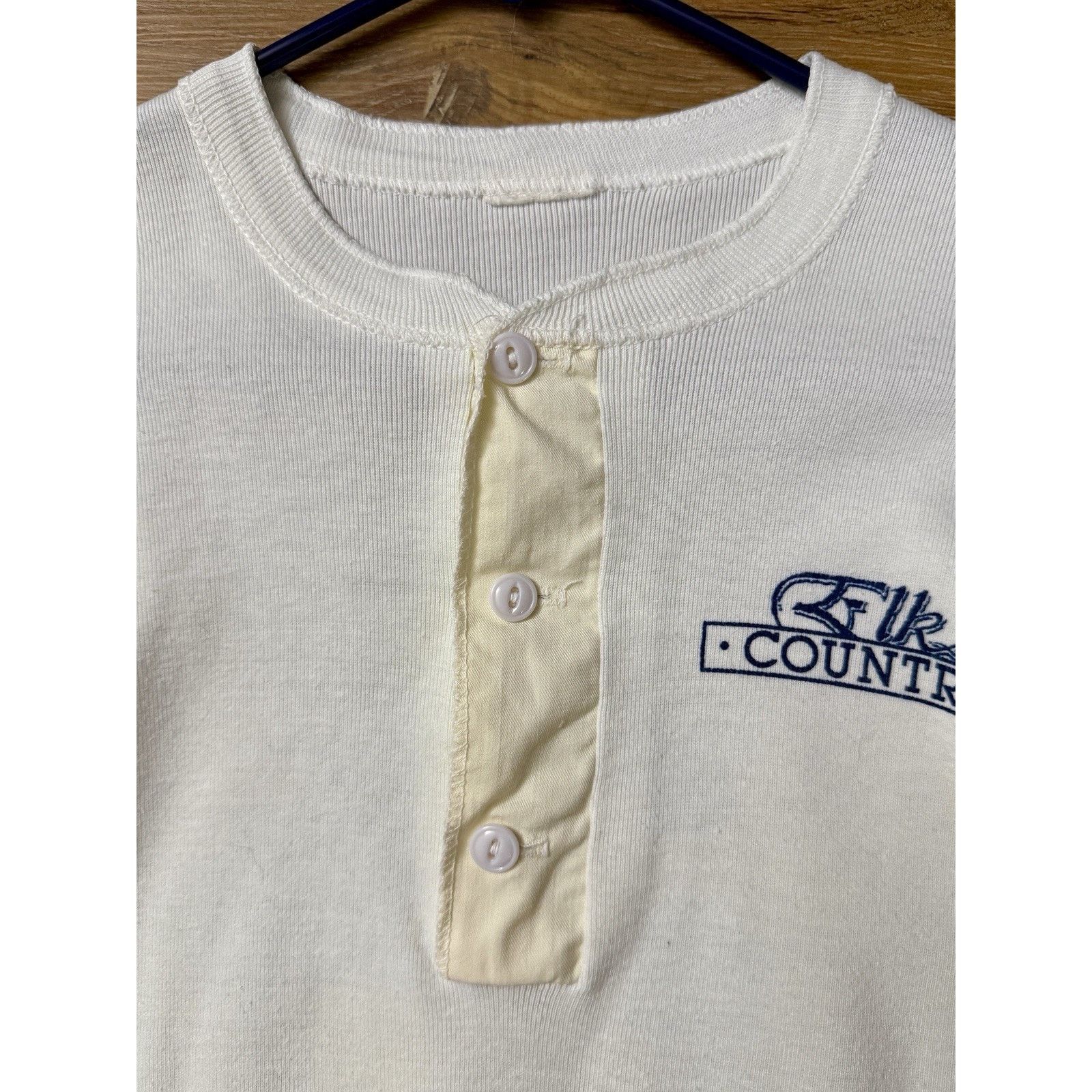 Other Vintage Buffalo Henley Tee men’s Elk Country Graphic RARE Size US M / EU 48-50 / 2 - 7 Thumbnail