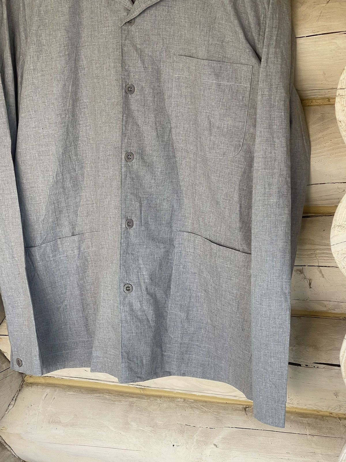 Sunspel Sunspel grey light cotton shirt overshirt style Size US XS / EU 42 / 0 - 6 Thumbnail