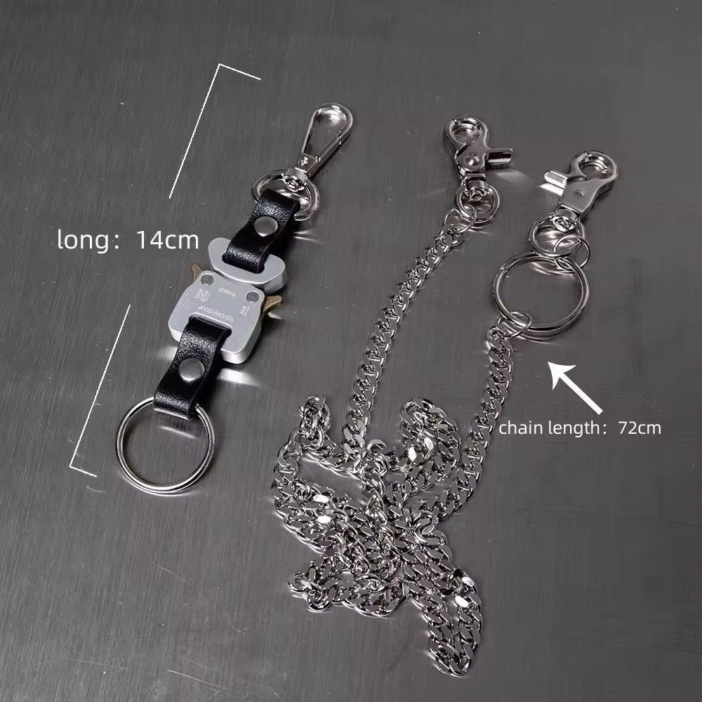 Japanese Brand × Jewelry Fashion Multifunctional Cowhide Ieather Pants Chain Size ONE SIZE - 3 Thumbnail