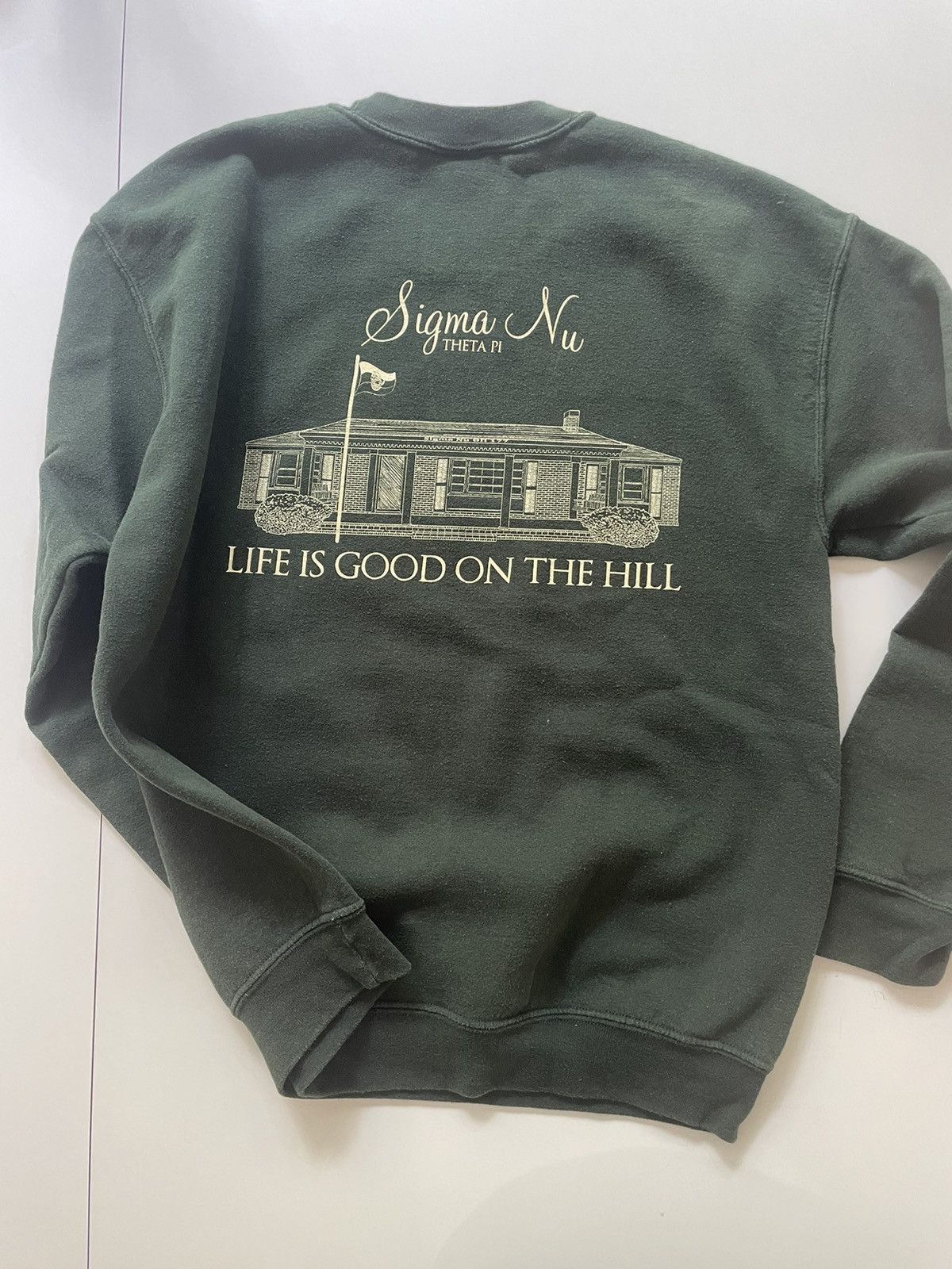 Gildan × Vintage 💥💥 Vintage Fraternity Crewneck Sweatshirt (Sigma Nu) Size US M / EU 48-50 / 2 - 1 Thumbnail