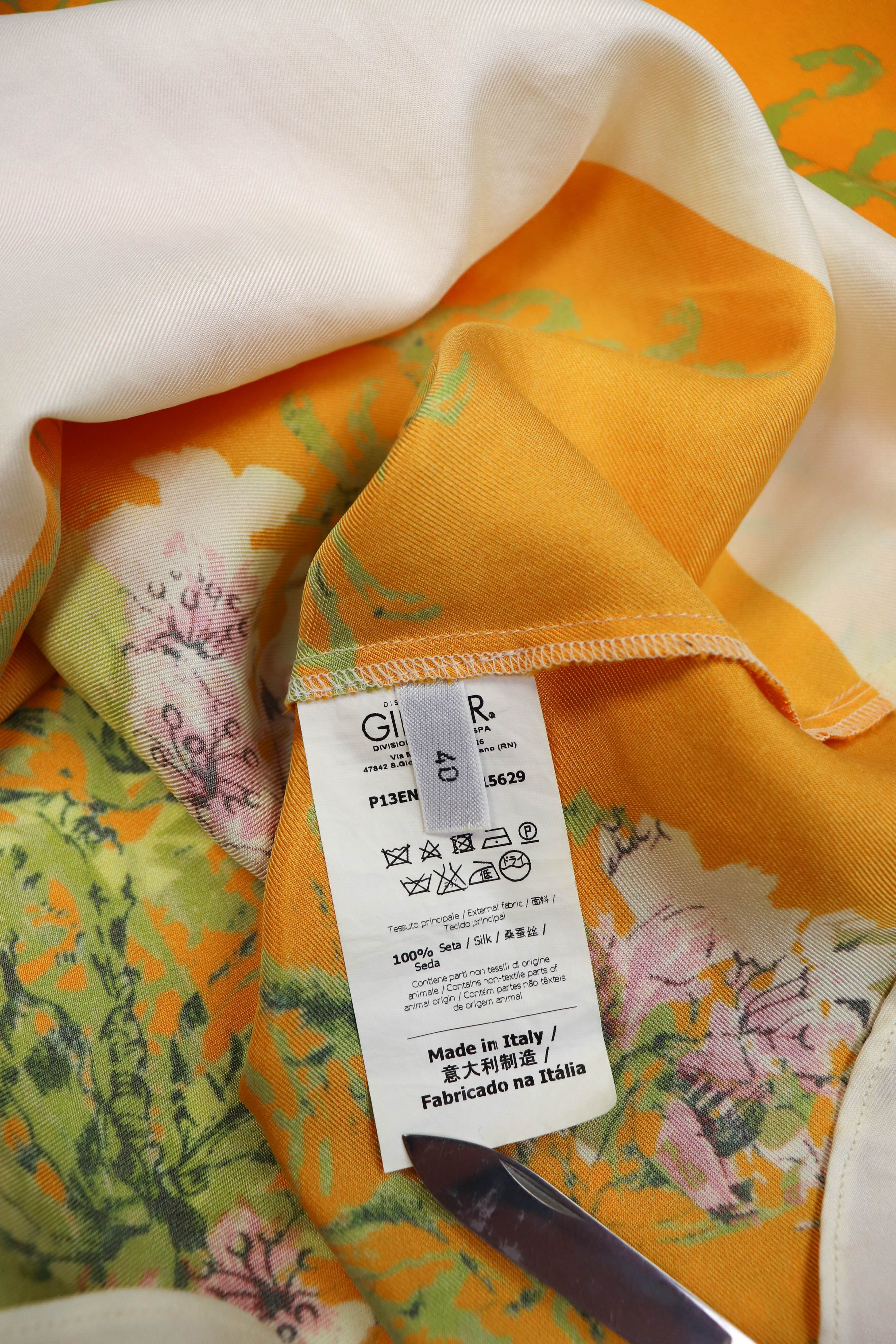 No. 21 No. 21 Yellow Floral Printed Graphics Silk LS Blouse Shirt Size S / US 4 / IT 40 - 10 Thumbnail