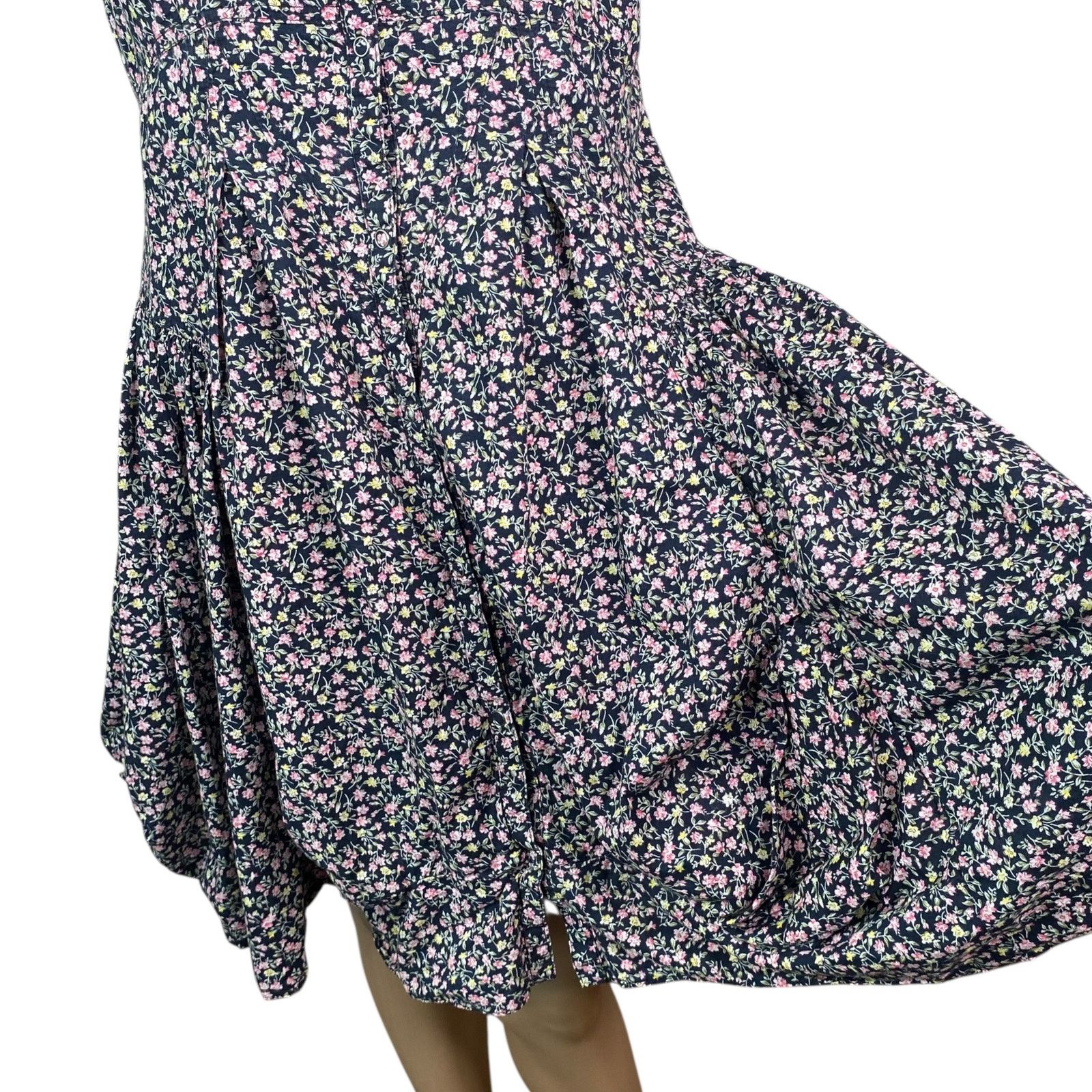 Anthropologie Anthropologie Maeve Alyssum Ditsy Floral Bustled Dress SZ 12 Size XL / US 12-14 / IT 48-50 - 7 Thumbnail