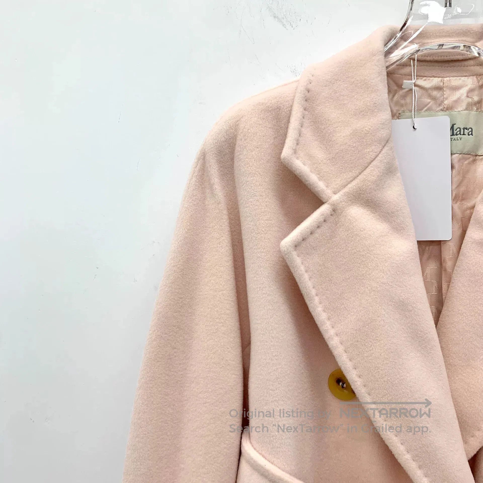 Other maxmara pink wool double-breasted coat. Size US XXS / EU 40 - 3 Thumbnail
