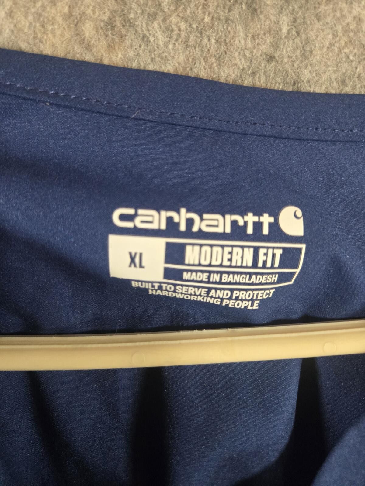 Carhartt NWT Carhartt Force Essentials Scrub Top XL Navy Blue Unisex Size US XL / EU 56 / 4 - 4 Thumbnail