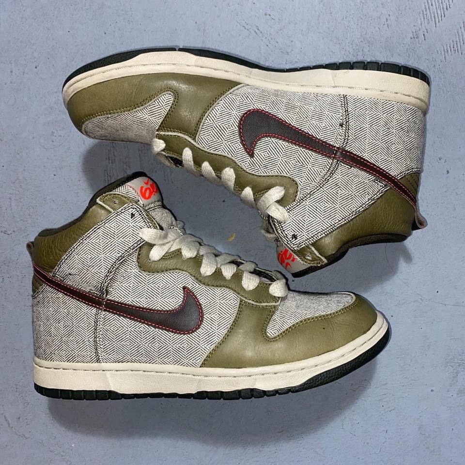 Nike Nike 6.0 Dunk Olive Herringbone - 2011 Size US 10 / EU 43 - 1 Thumbnail