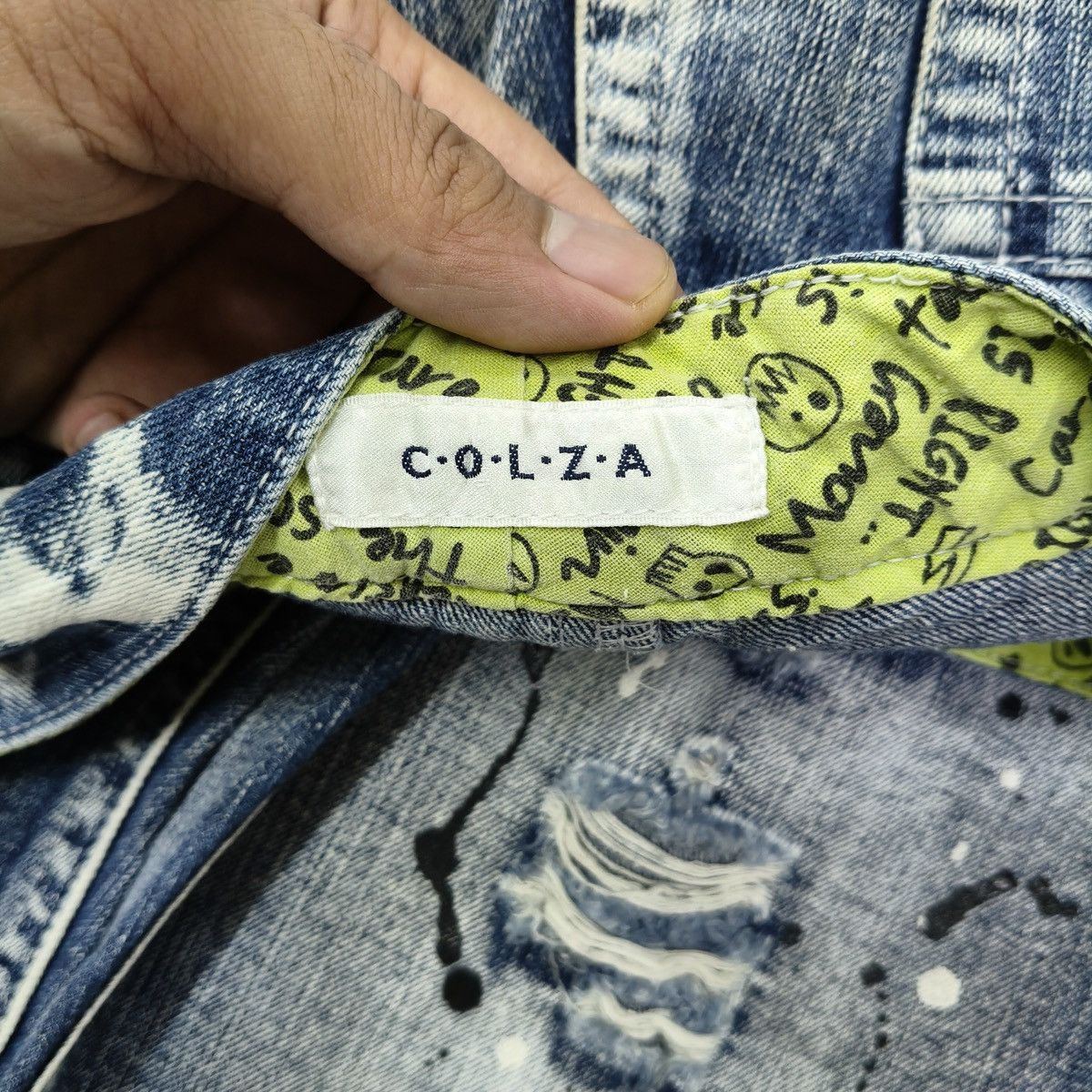 Japanese Brand Vintage Y2K Japanese Colza Paint Splatter Distressed Jeansp Size US 28 / EU 44 - 10 Thumbnail
