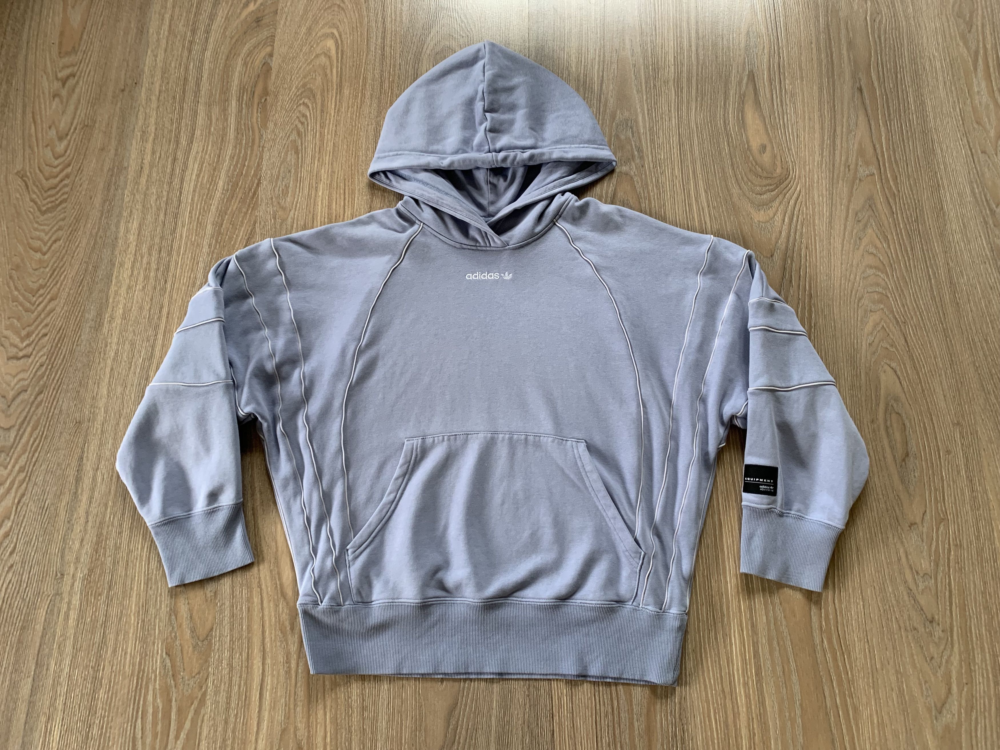 Adidas Adidas Equipment Womens Centr Logo Hoodie EQT DH3038 Size L / US 10 / IT 46 - 2 Thumbnail