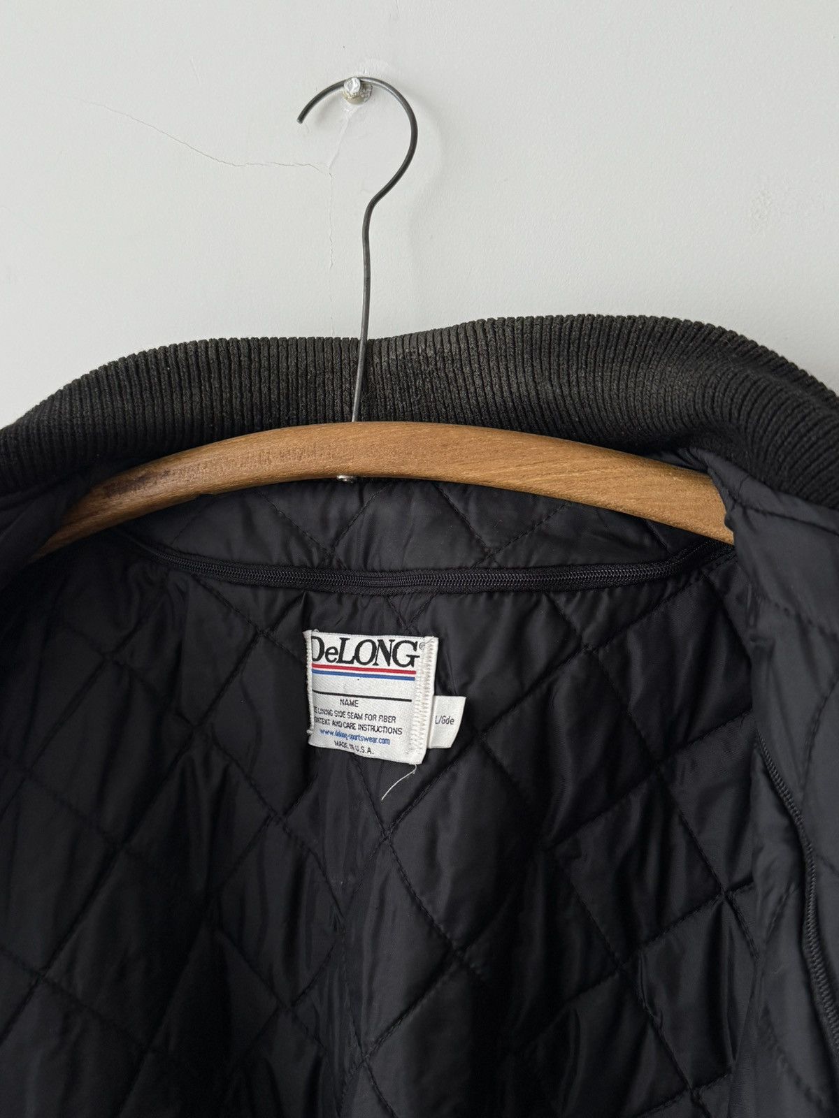 Delong × Vintage Vintage 80s NFL Warriors by Delon Varsity Bomber Jacket Size US L / EU 52-54 / 3 - 7 Thumbnail