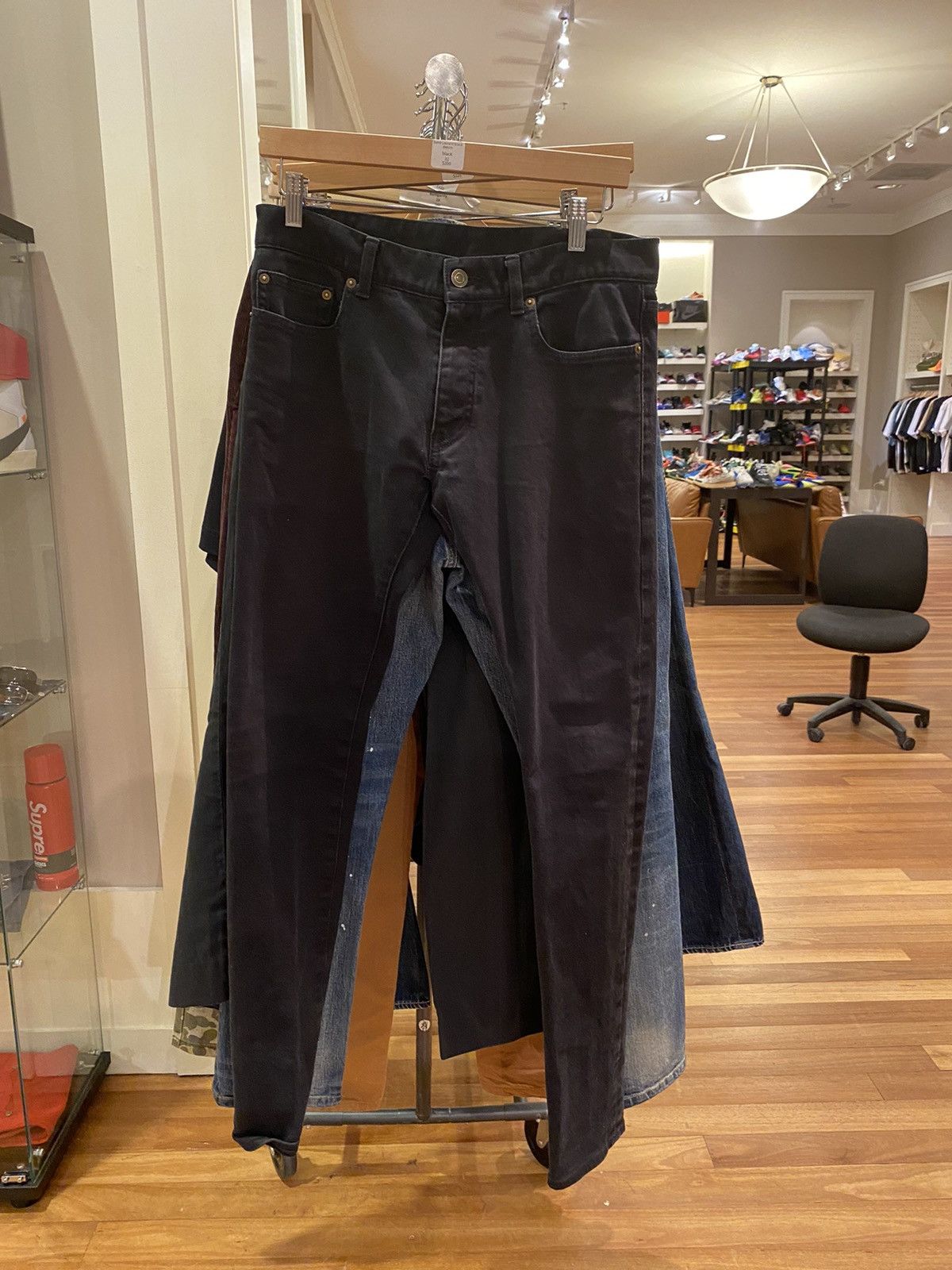 image of Saint Laurent Paris Saint Laurent Black Denim, Men's (Size 32)