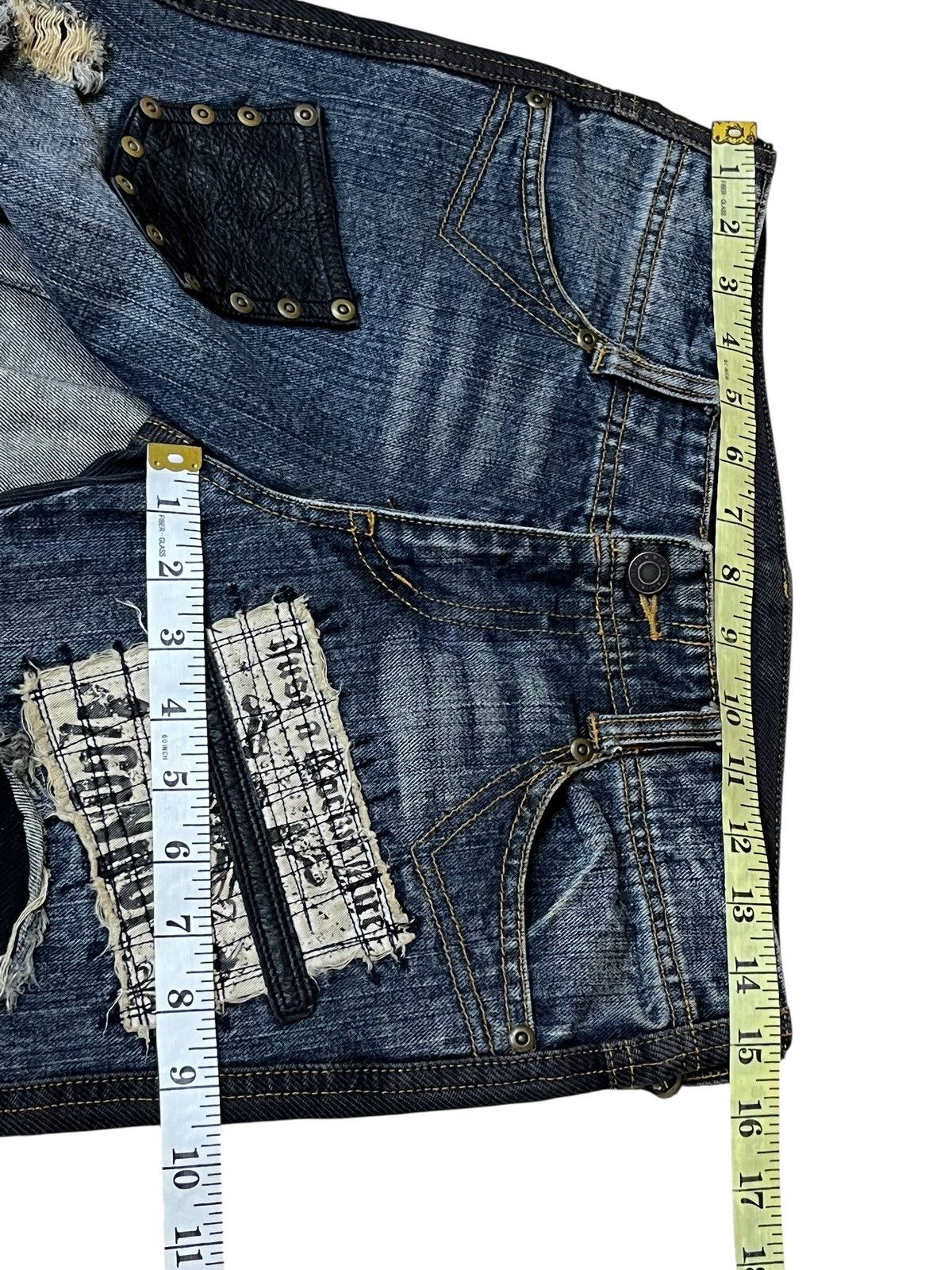 Japanese Brand Sick ALGONQUINS punk gothic bondage flared distressed jeans Size US 30 / EU 46 - 16 Thumbnail