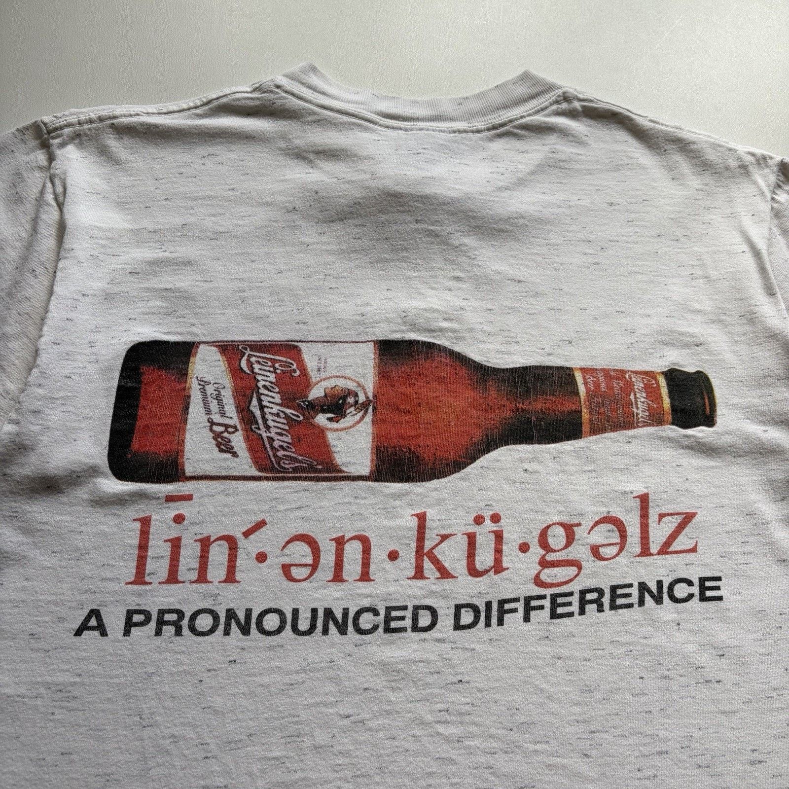 Vintage Vintage 90s Leinenkugel's Beer Promo Shirt Medium White Rare Size US M / EU 48-50 / 2 - 2 Thumbnail