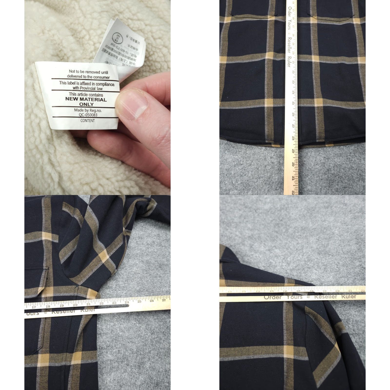 Abercrombie & Fitch Abercrombie & Fitch Sherpa Lined Relaxed Plaid Flannel Jacket Men Large Heavy Size US L / EU 52-54 / 3 - 8 Thumbnail