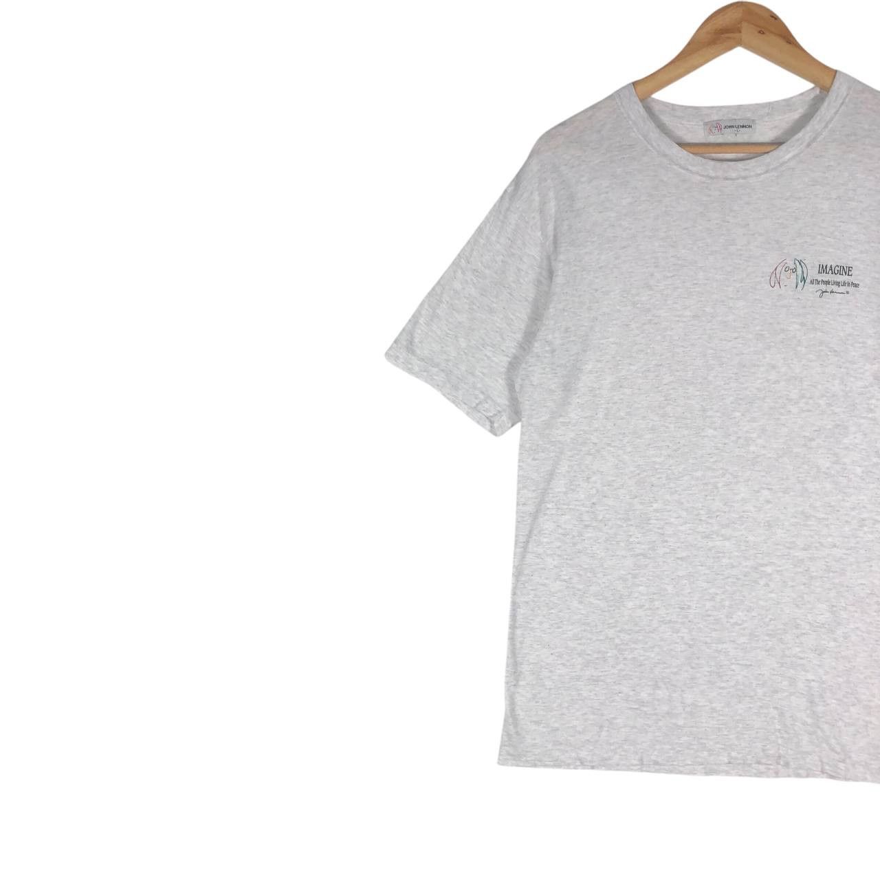 Band Tees × Vintage Vintage "John Lennon" Imagine Art Men T-shirt Size US L / EU 52-54 / 3 - 2 Thumbnail